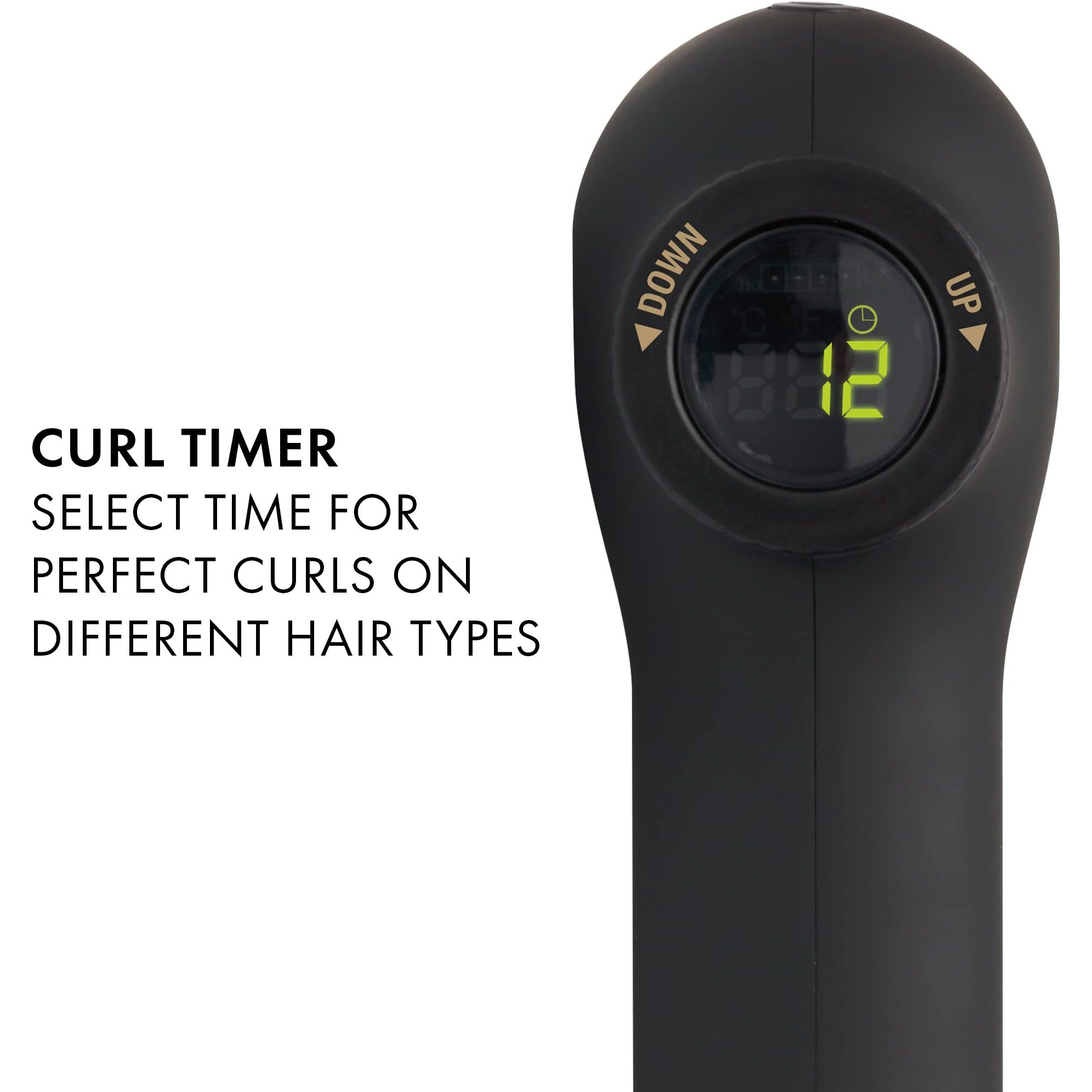 Hot Tools Pro Artist 24K Gold Curlbar Curling Wand | Long Lasting  Defined Curls (1-1/4 In)