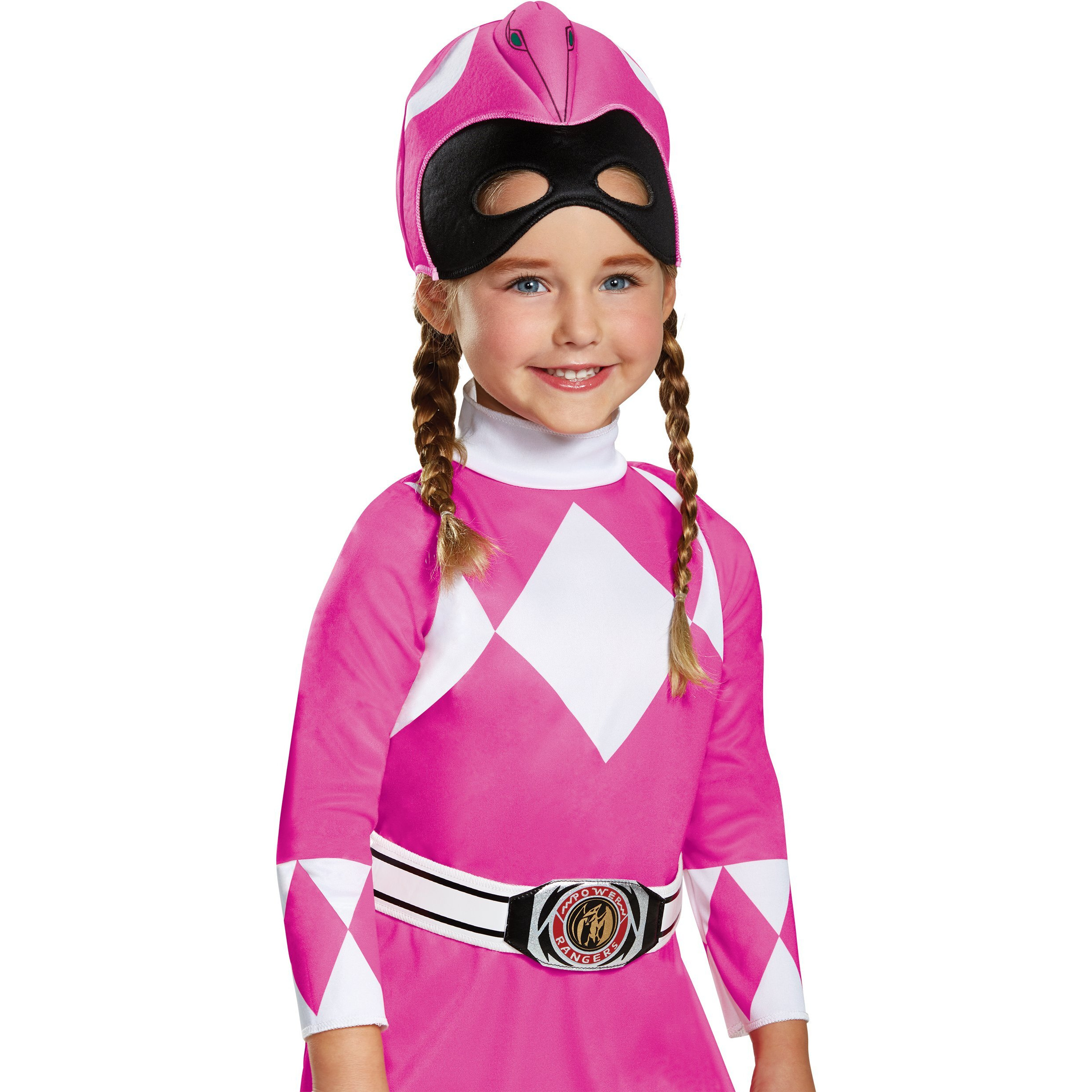 Disguise Pink Ranger Toddler Classic Child Costume  Pink  Medium/(3T-4T)