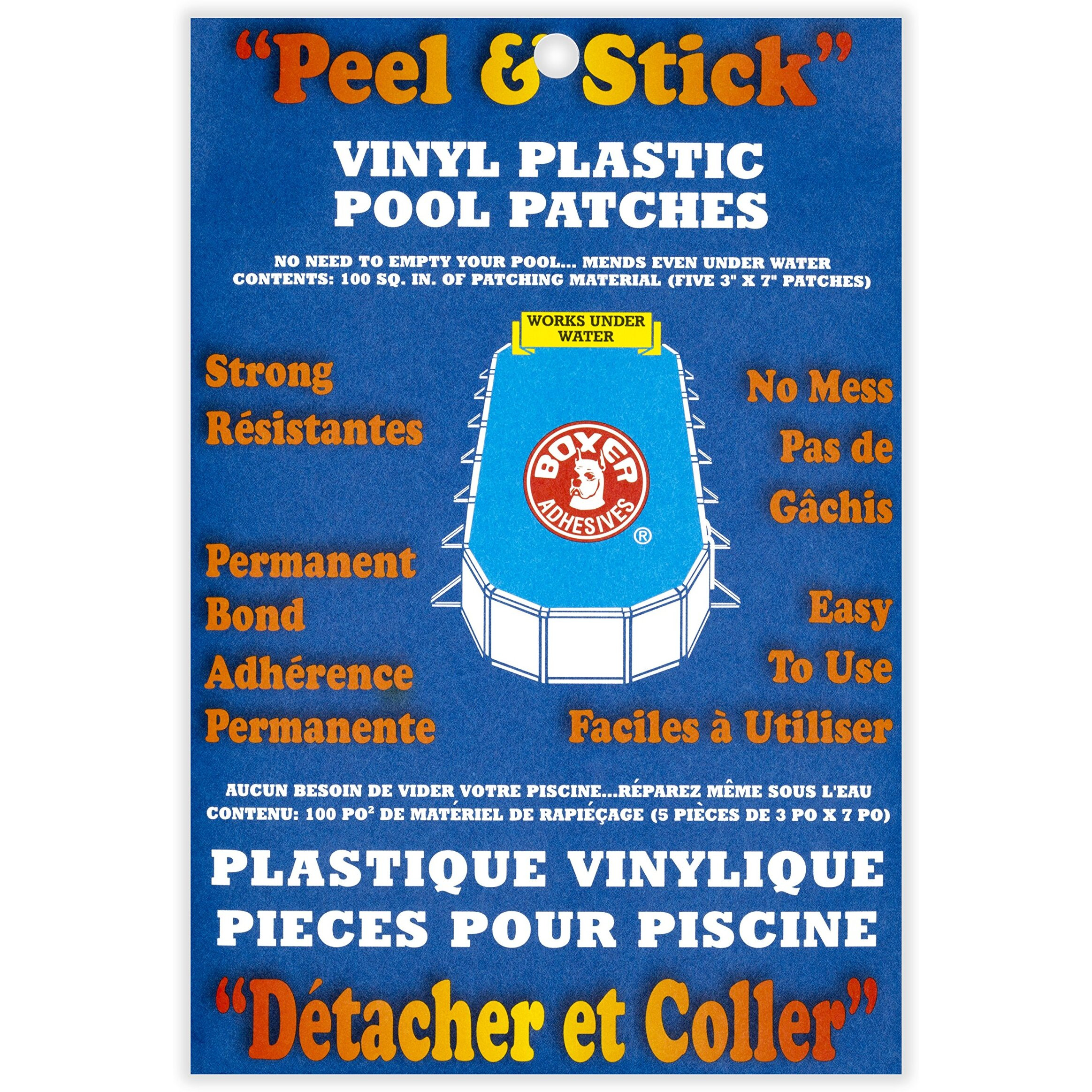 Boxer Adhesives Peel And Stick Vinyl Plastic Pool Patch
