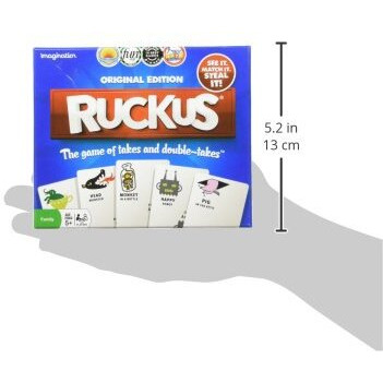 Ruckus Original Edition Fast-Paced Action Card Stealing Game  Quick Thinking  Agility  & Hand-Eye Coordination  Family Fun  Group & Party Game  Ages 5+  2-5 Players