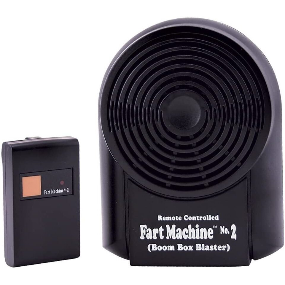 T.J. Wisemen  Inc. Remote Controlled Fart Machine 2 With Boom Box Technology - 15 Realistic Sounds - Wireless With 100 Ft Range