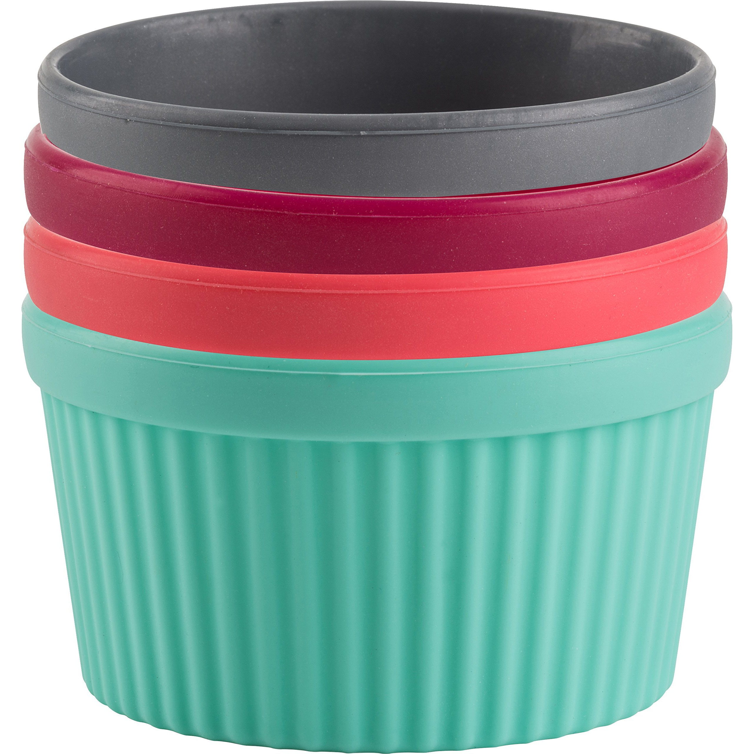 Trudeau Baking Ramekins  Set Of 4  Assorted