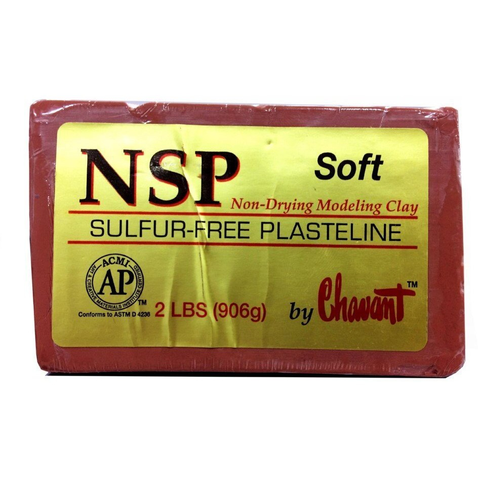 Chavant Nsp Soft 2Lbs. Oil Based Sulfur-Free Sculpting Clay