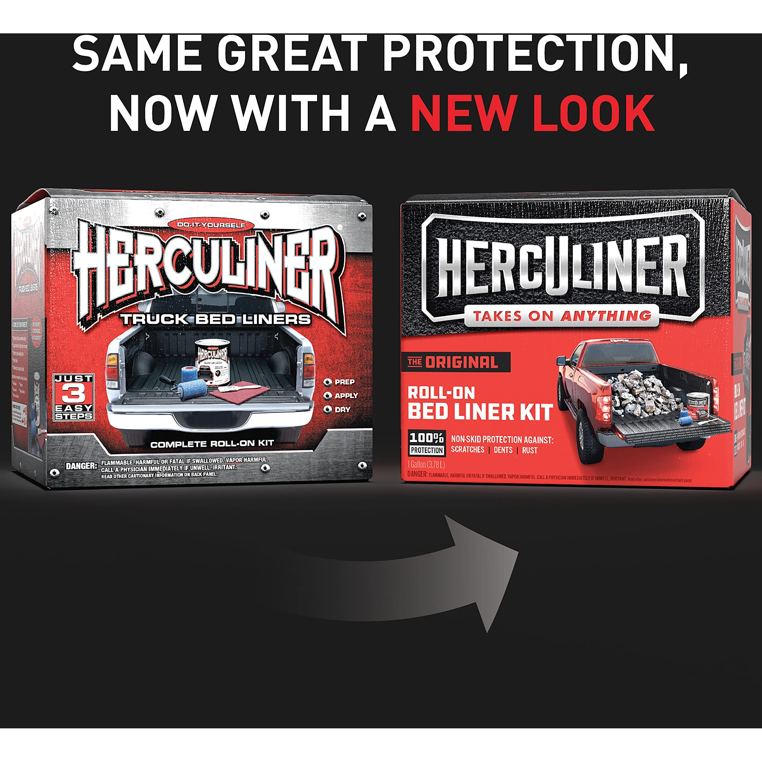 Herculiner Hcl1B8 Roll-On Bed Liner Kit Black  1 Gal.