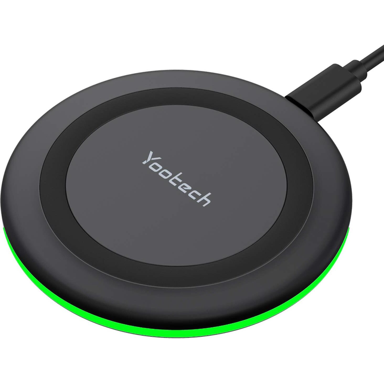 Yootech Wireless Charger 10W Max Fast Wireless Charging Pad Compatible With Iphone 16/16 Plus/16 Pro Max/15/14/13/Se 2022/12/11/X/8 Samsung Galaxy S22/S21/S20 For Airpods Pro 2(No Ac Adapter)