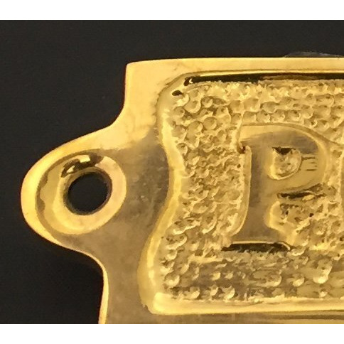 New Age Imports  Inc. Brass Poop Deck Sign 6"" - Solid Brass Wall Plaque - Novelty Sign