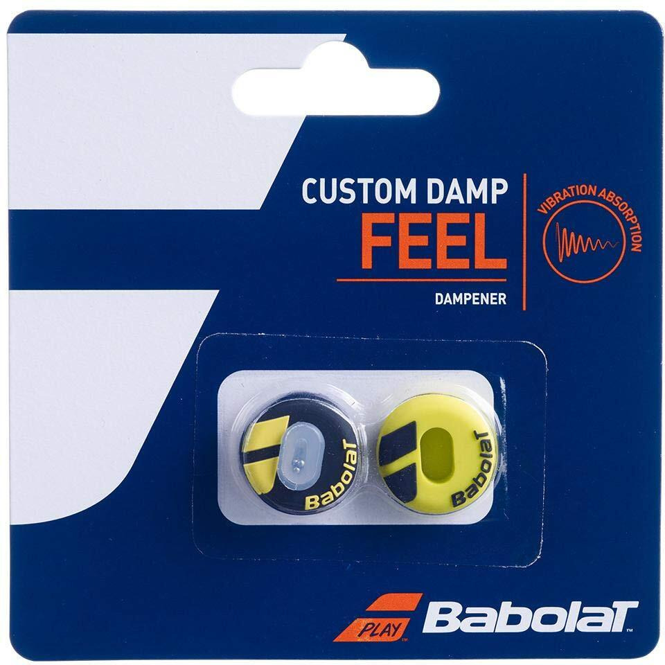 Babolat Custom Damp Vibration Dampener - Black/Yellow