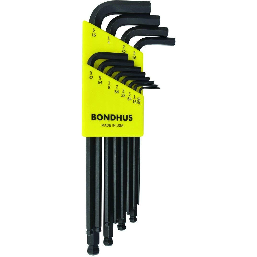 Bondhus 10936 Set Of 12 Balldriver L-Wrenches  Proguard Finish  Sizes .050-5/16-Inch