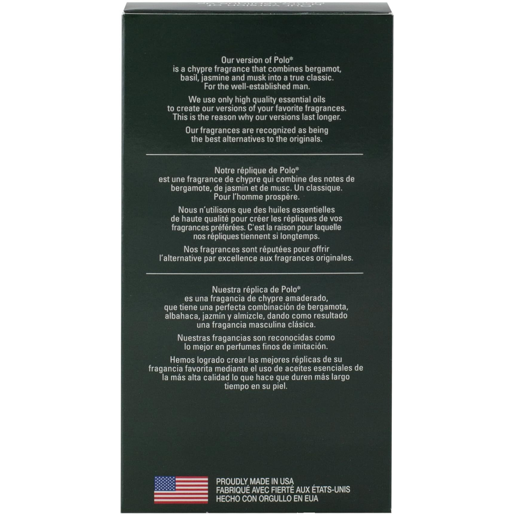 Pb Parfumsbelcam Classic Match Cm Eau De Toilette  Our Version Of A Designer Edt  75Ml.