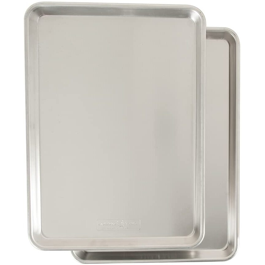 Nordic Ware Naturals Aluminum Commercial Bakeware For Even Baking - Usa Made Cookie Sheet Pan  Oven-Safe Essential