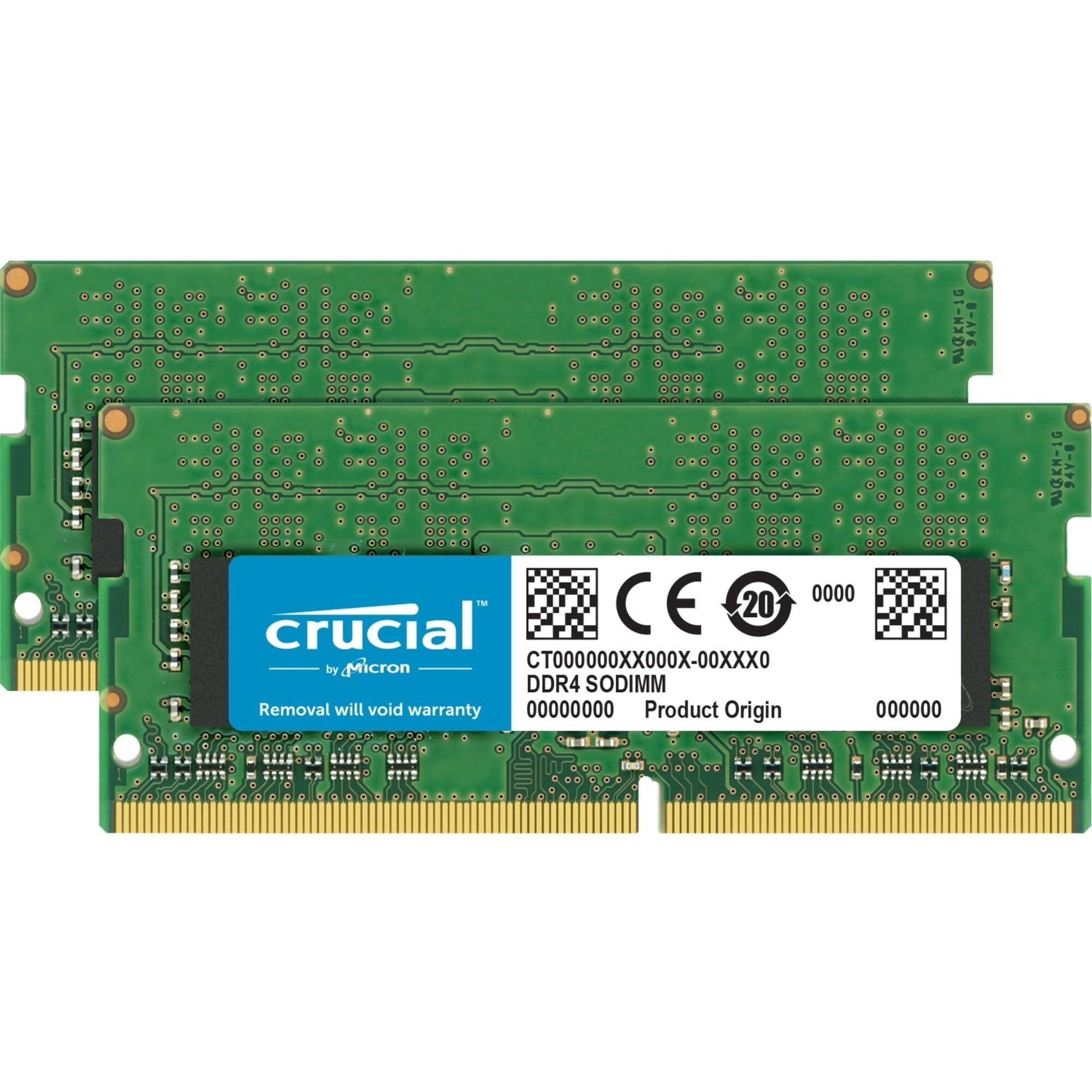 Crucial 32Gb Kit (16Gbx2) Ddr4 2133 Mt/S (Pc4-17000) Dr X8 Sodimm 260-Pin Memory - Ct2K16G4Sfd8213