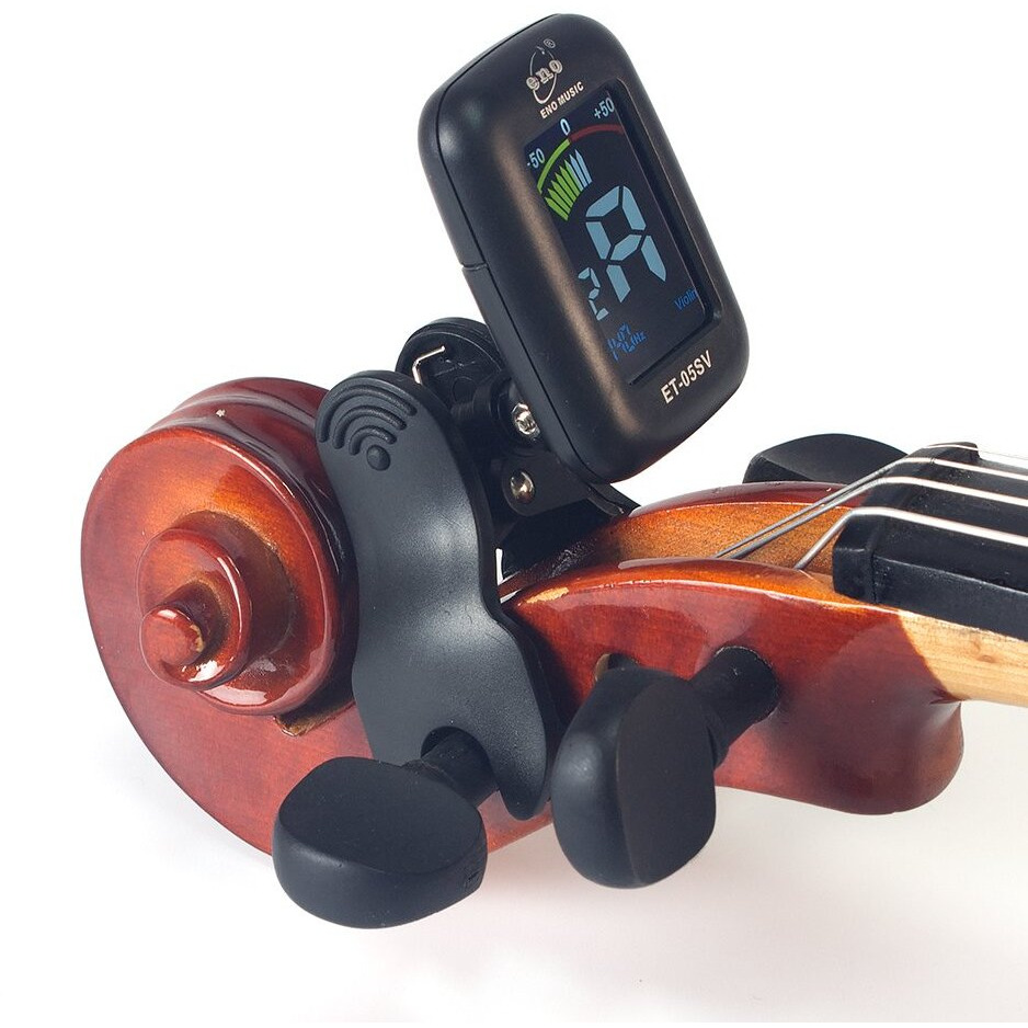 Eno Music Professional Violin Viola Tuner  Colorful Lcd Display Easy Control Clip On Accurate Violin Tuner