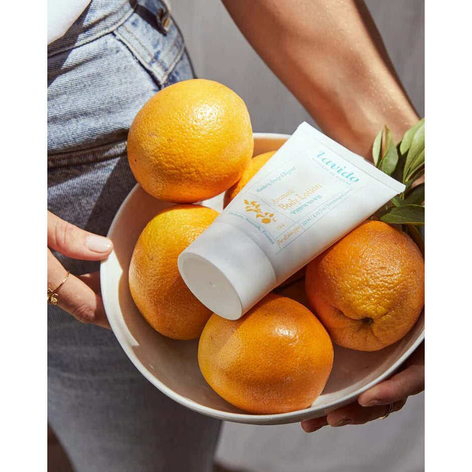 Lavido - Natural Aromatic Body Lotion | Clean  Non-Toxic Skincare (Mandarin  Orange & Bergamot  8.45 Fl Oz | 250 Ml)