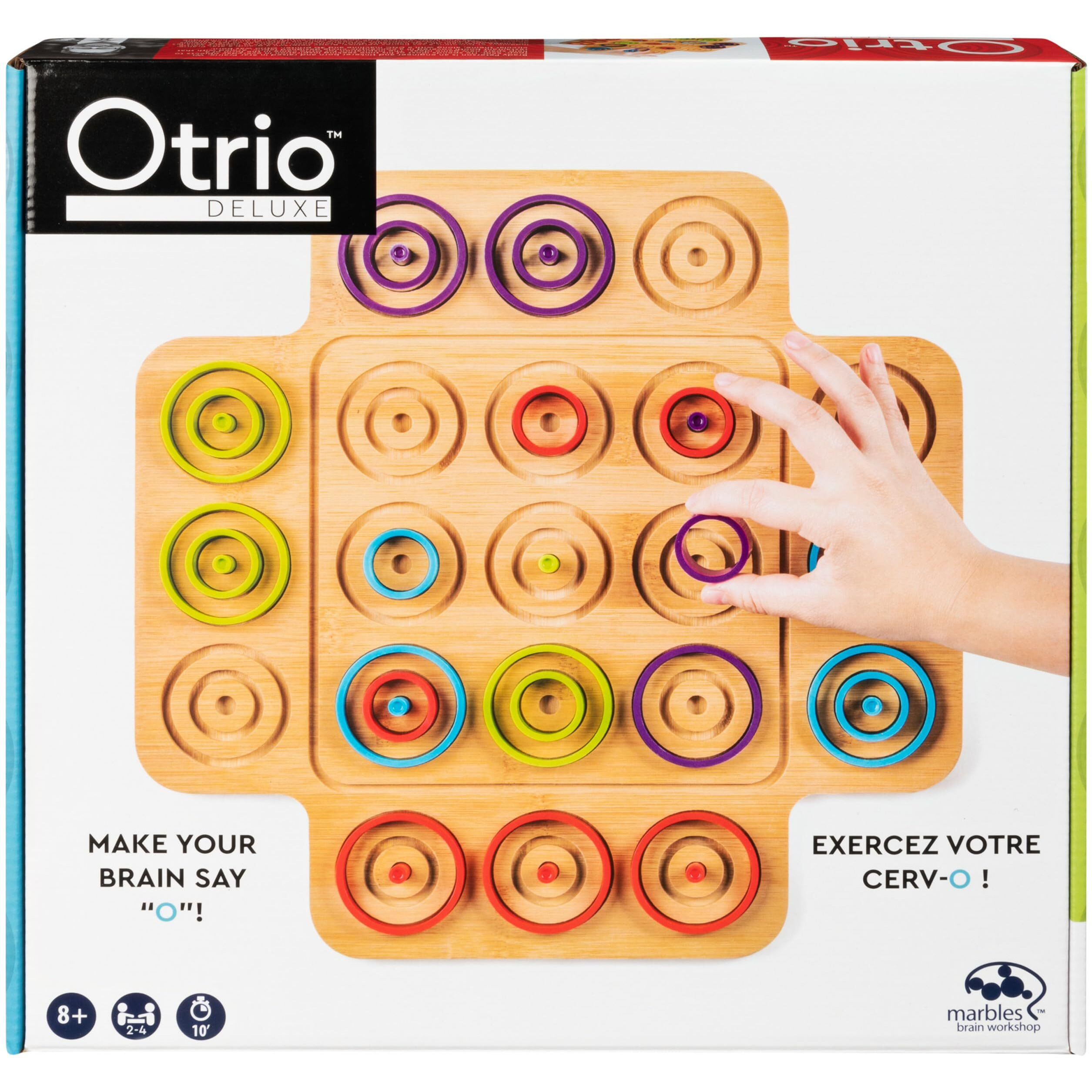 Spin Master Games  Otrio Wood Strategy Game  Fun Family Board Game  Stem Game  Interactive Puzzle Game  Family Game Night Game For Ages 8+