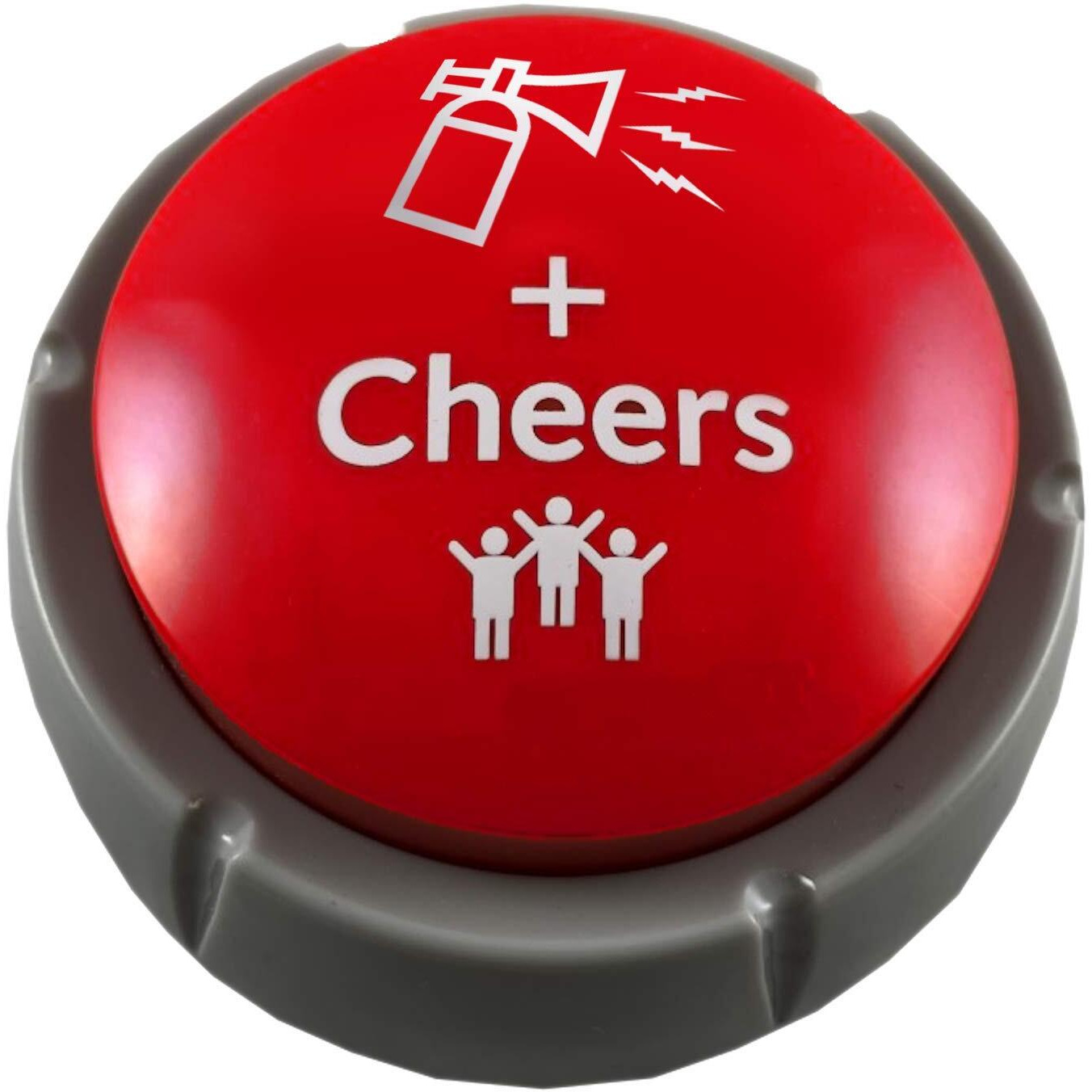 Airhorn Can Sound Button With Applause And Cheers  Funny Easy Button  Noise Maker Buzzer For Office  Sporting Event  Dance Party  Fun Classroom  Desk Toy  Gag Birthday Gift  Gadget For Teens  Dj Hype