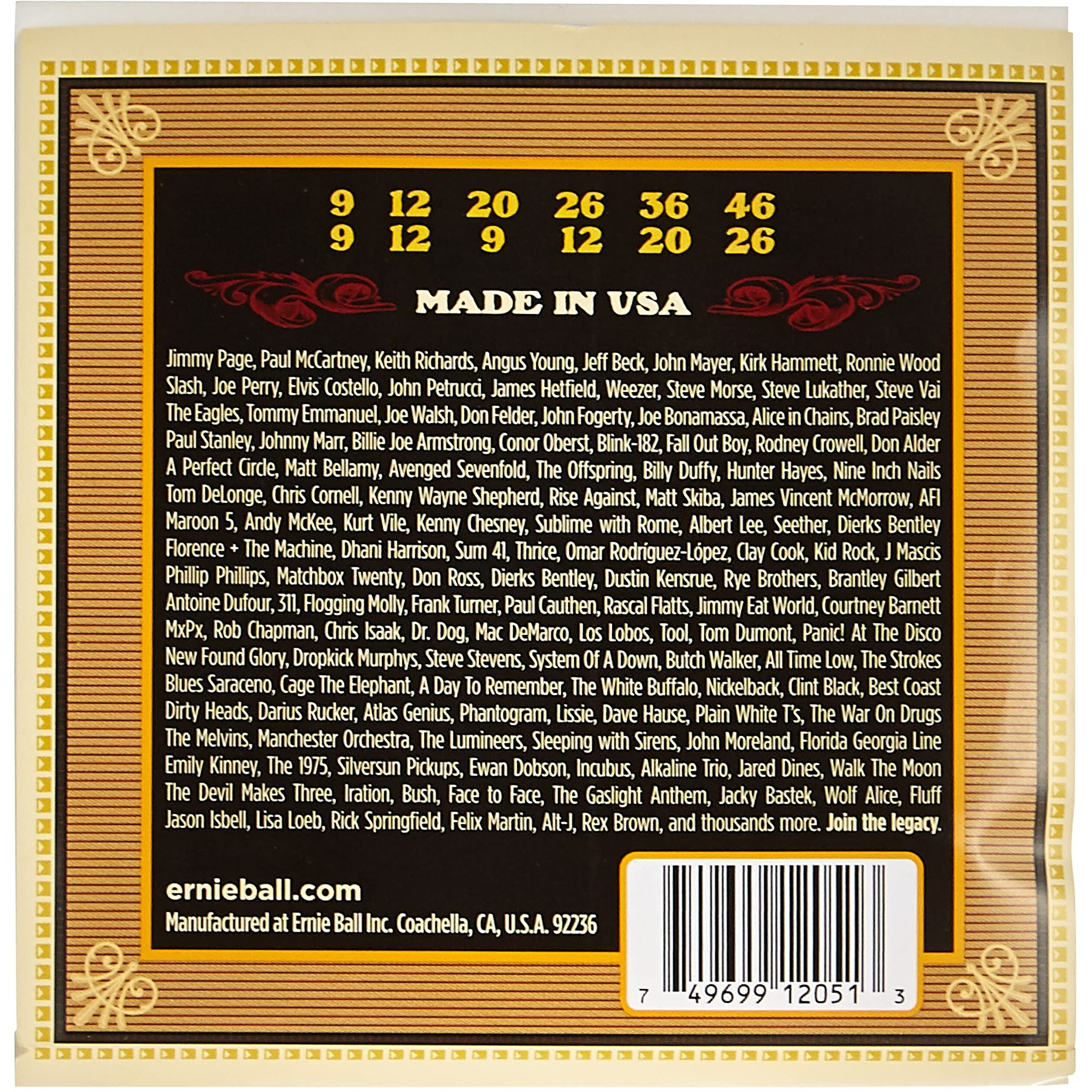Ernie Ball Earthwood Silk And Steel 12-String Soft Acoustic Guitar Strings  9-49 Gauge (P02051)
