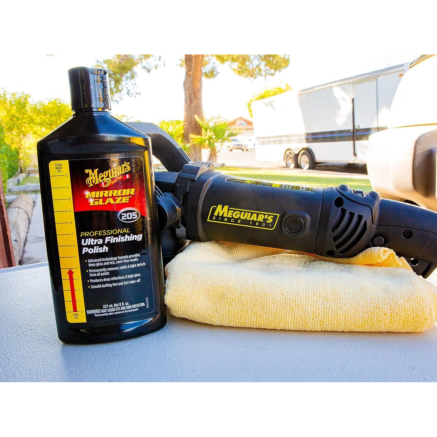 Meguiar's M20508 Mirror Glaze Ultra Finishing Polish - 8 Oz Bottle