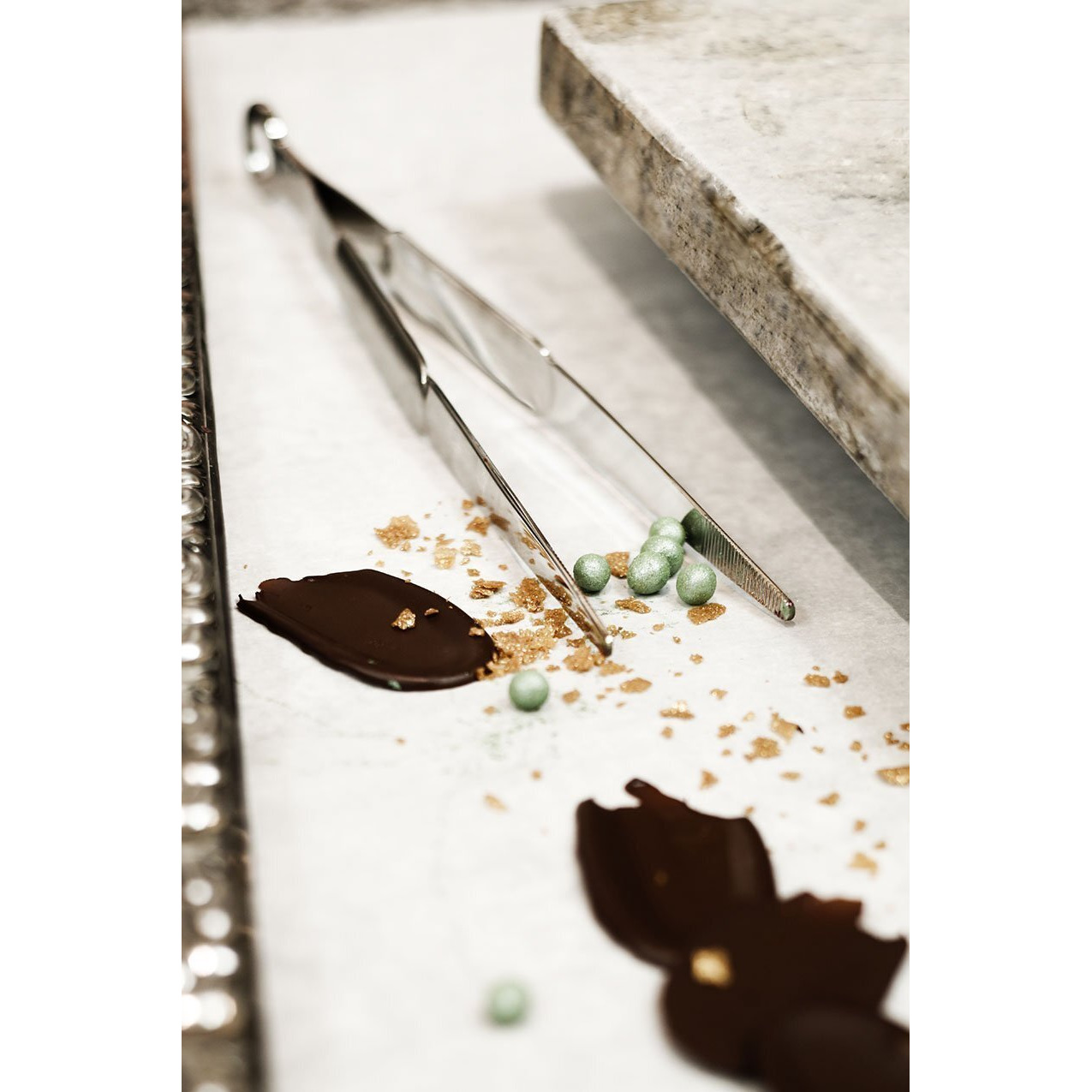 Rsle Stainless Steel Fine Tongs  12.2-Inch Silver