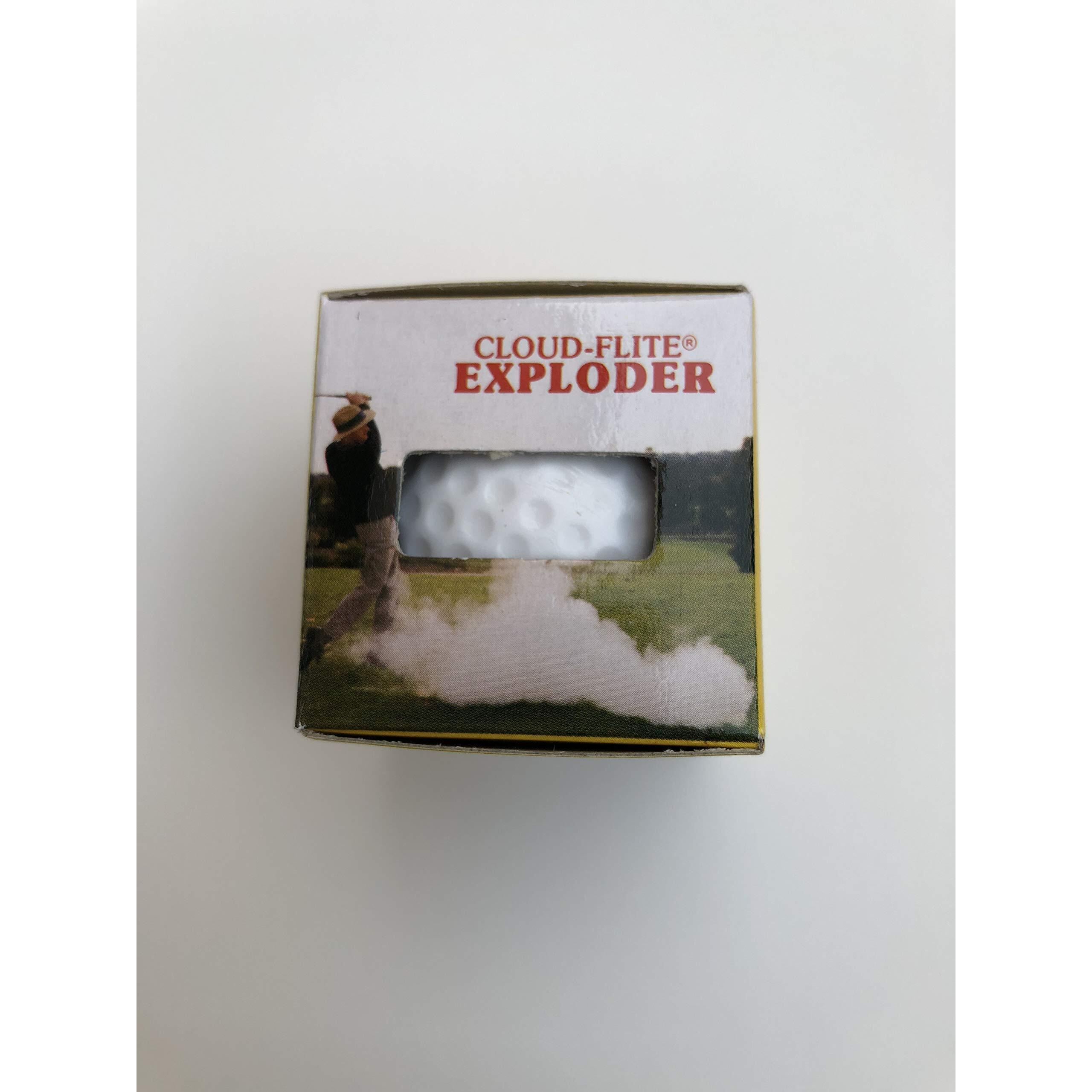 Loftus Trick Golfball Company Cloud-Flite Exploder Exploding Golf Ball Gag 1.68"" Prank  White