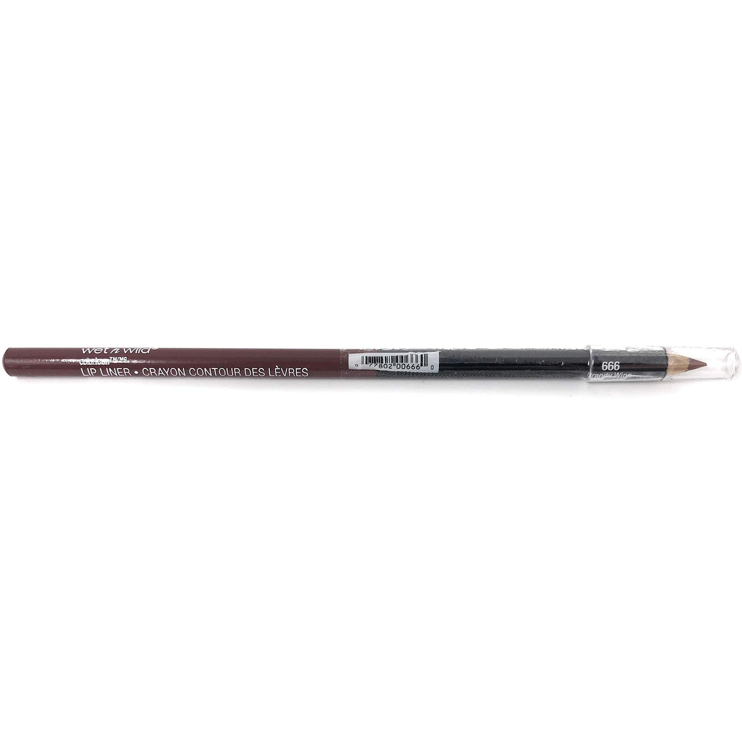 Wet N Wild Color Icon Lip Liner Pencil  Brandy Wine [666] 0.04 Oz (Pack Of 2)