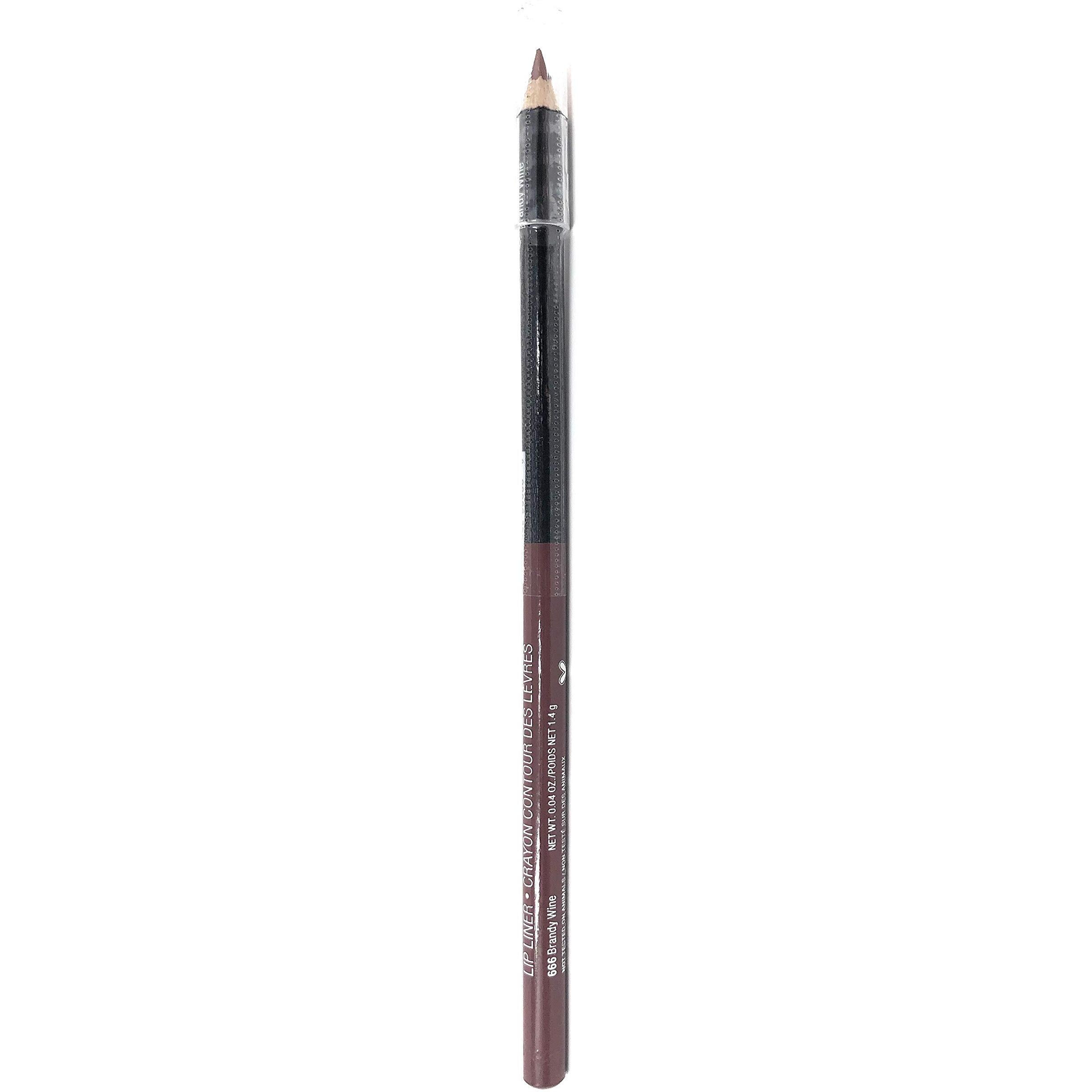 Wet N Wild Color Icon Lip Liner Pencil  Brandy Wine [666] 0.04 Oz (Pack Of 2)