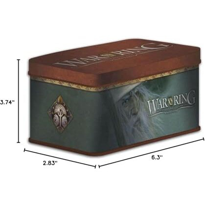 War Of The Ring Second Edition Card Box And Sleeves - Gandalf Version 120Ct - Durable And Sturdy Ttrpg Tcg Card Storage - Designed For Use With War Of The Ring Second Edition - Sleeve Size 68 X 120Mm