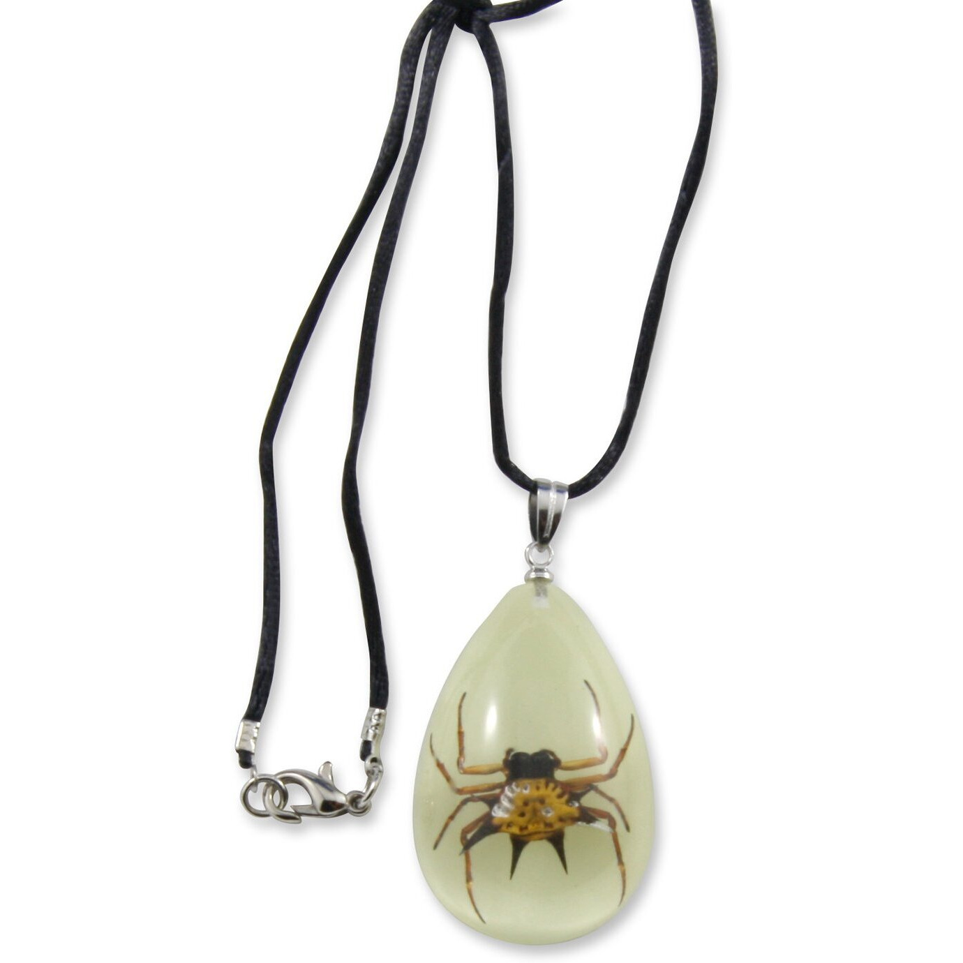 Realbug Spiny Spider Glow In The Dark Necklace  Small