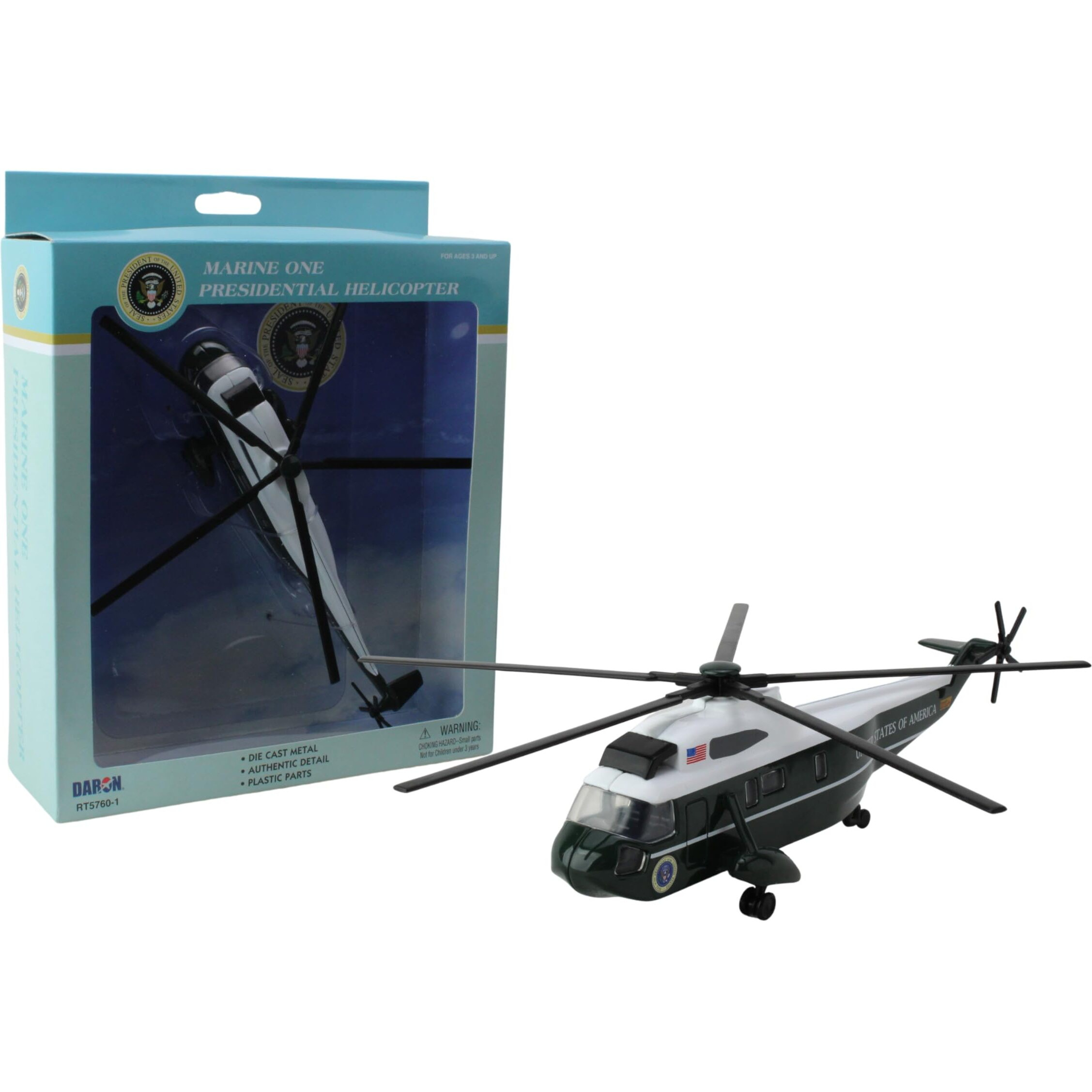 Daron Marine One Presidential Helicopter Vh-3D  Blue