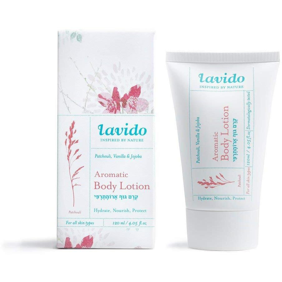 Lavido - Aromatic Natural Body Lotion (Patchouli  Vanilla & Jojoba) (4 Fl Oz | 120 Ml)
