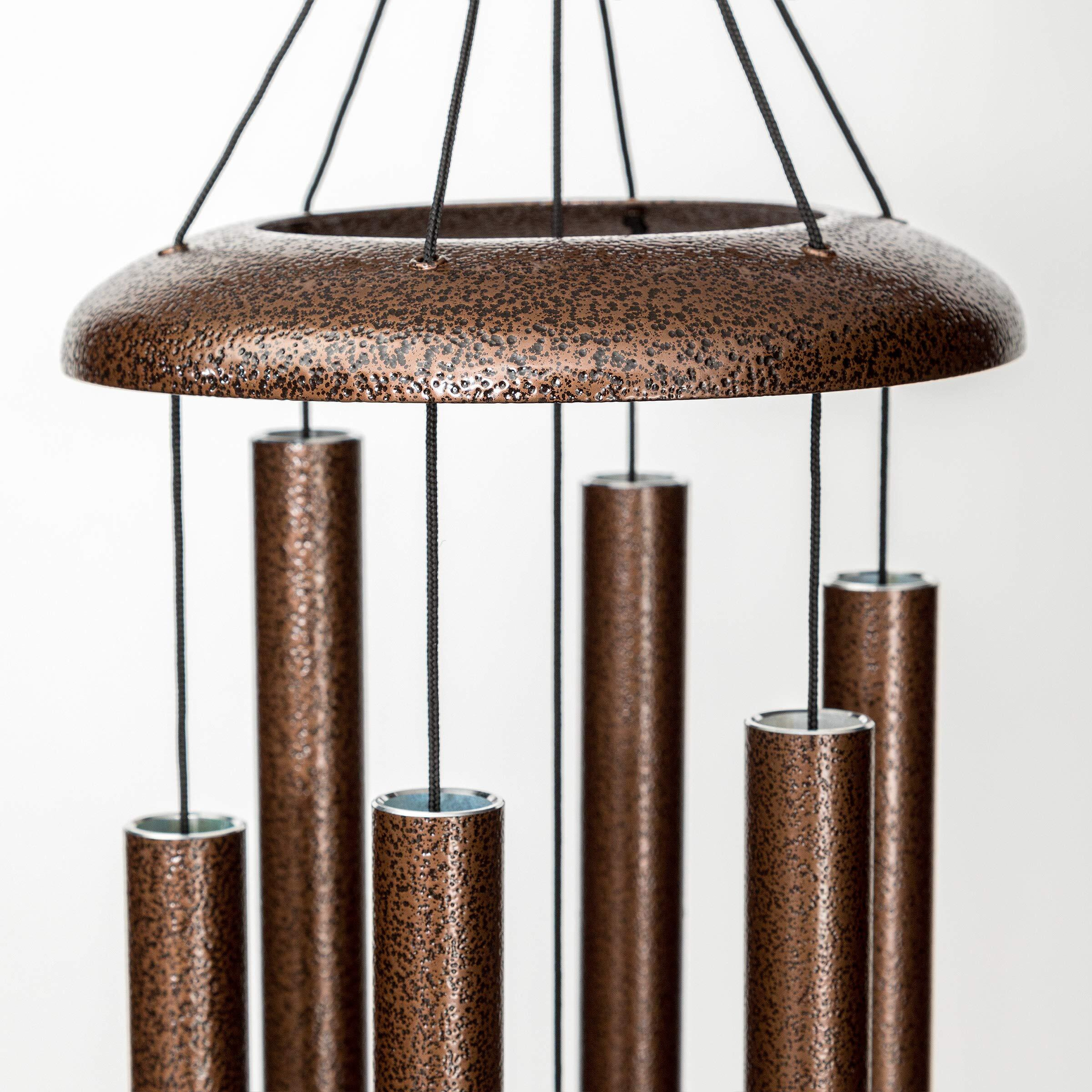 Corinthian Bells By Wind River - 30 Inch Copper Vein Wind Chime For Patio  Backyard  Garden  And Outdoor Decor (Aluminum Chime) Made In The Usa