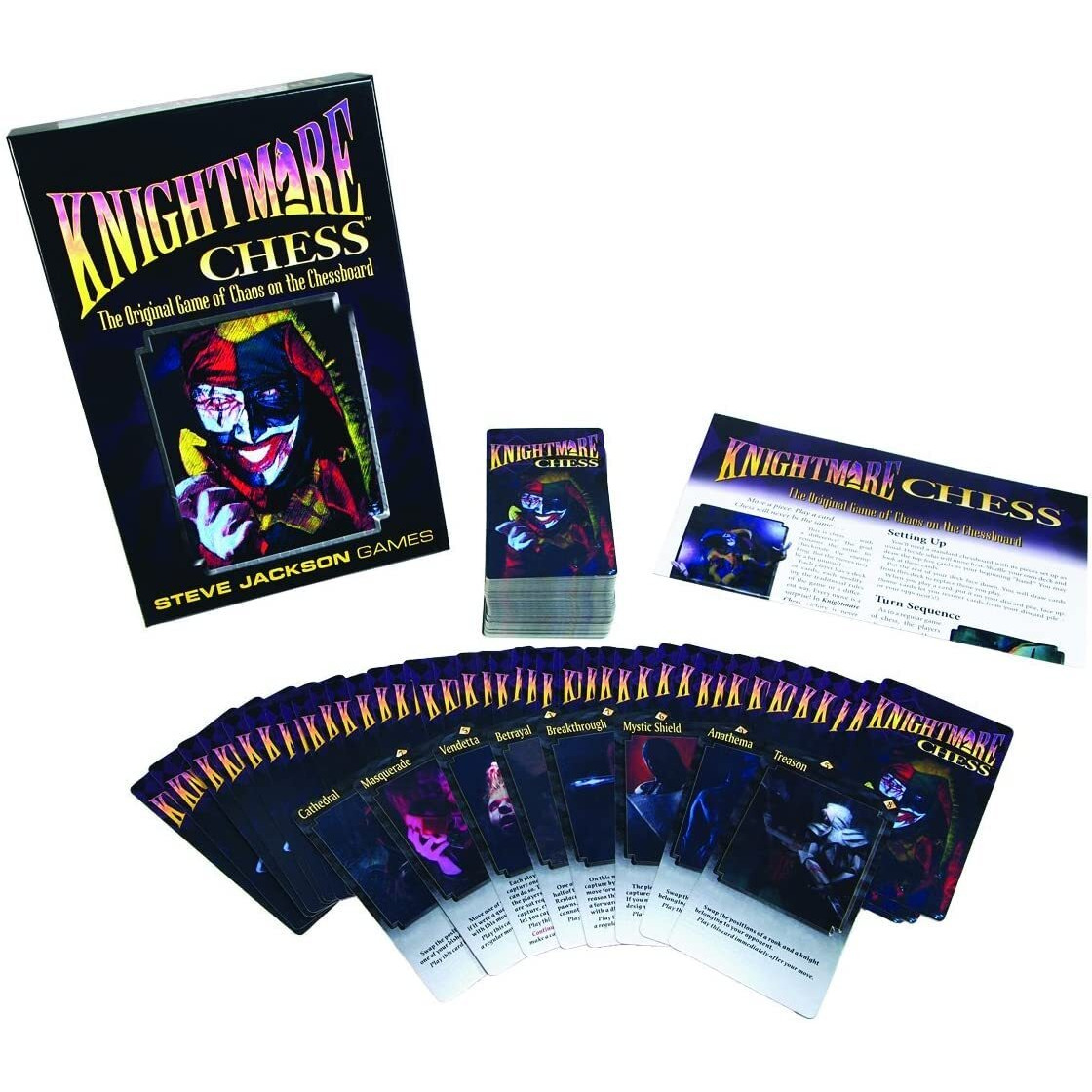 Knightmare Chess Card Game | Card Game For Chess | Card Game For Two | Ages 10+ | For 2 Players | Average Play Time 120 Minutes | From Steve Jackson Games