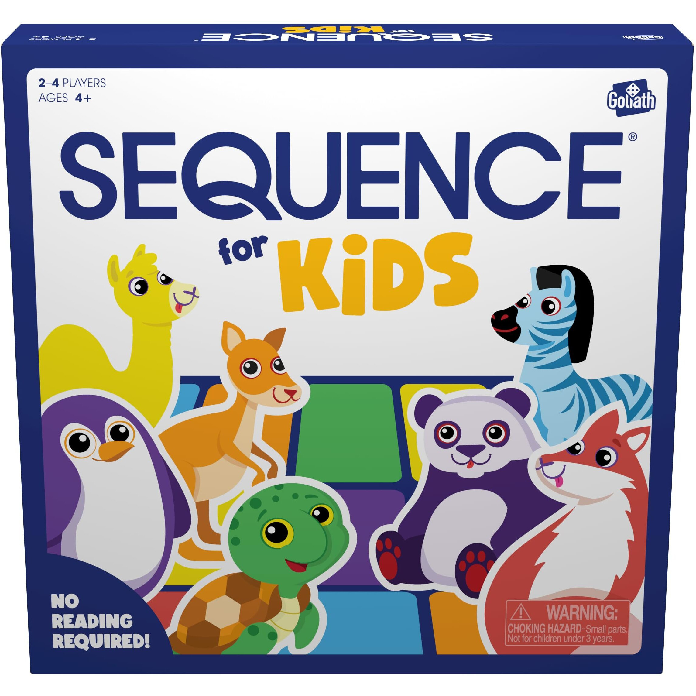 Sequence For Kids -- The 'No Reading Required' Strategy Game By Jax And Goliath  Multi Color  11 Inches (2-4 Players) (Packaging May Vary)