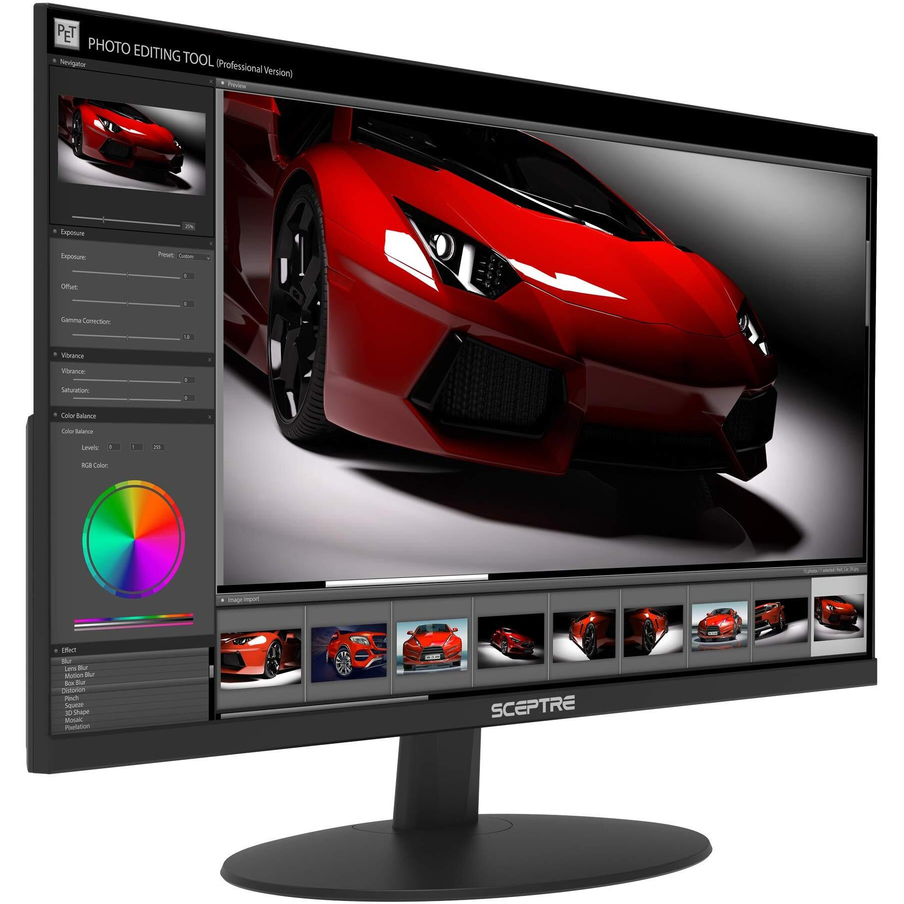 Sceptre 20 Inch 1600X900 75Hz Led Hd Monitor Hdmi Vga Build-In Speakers  Brushed Black 2019 (E205W-16009A)