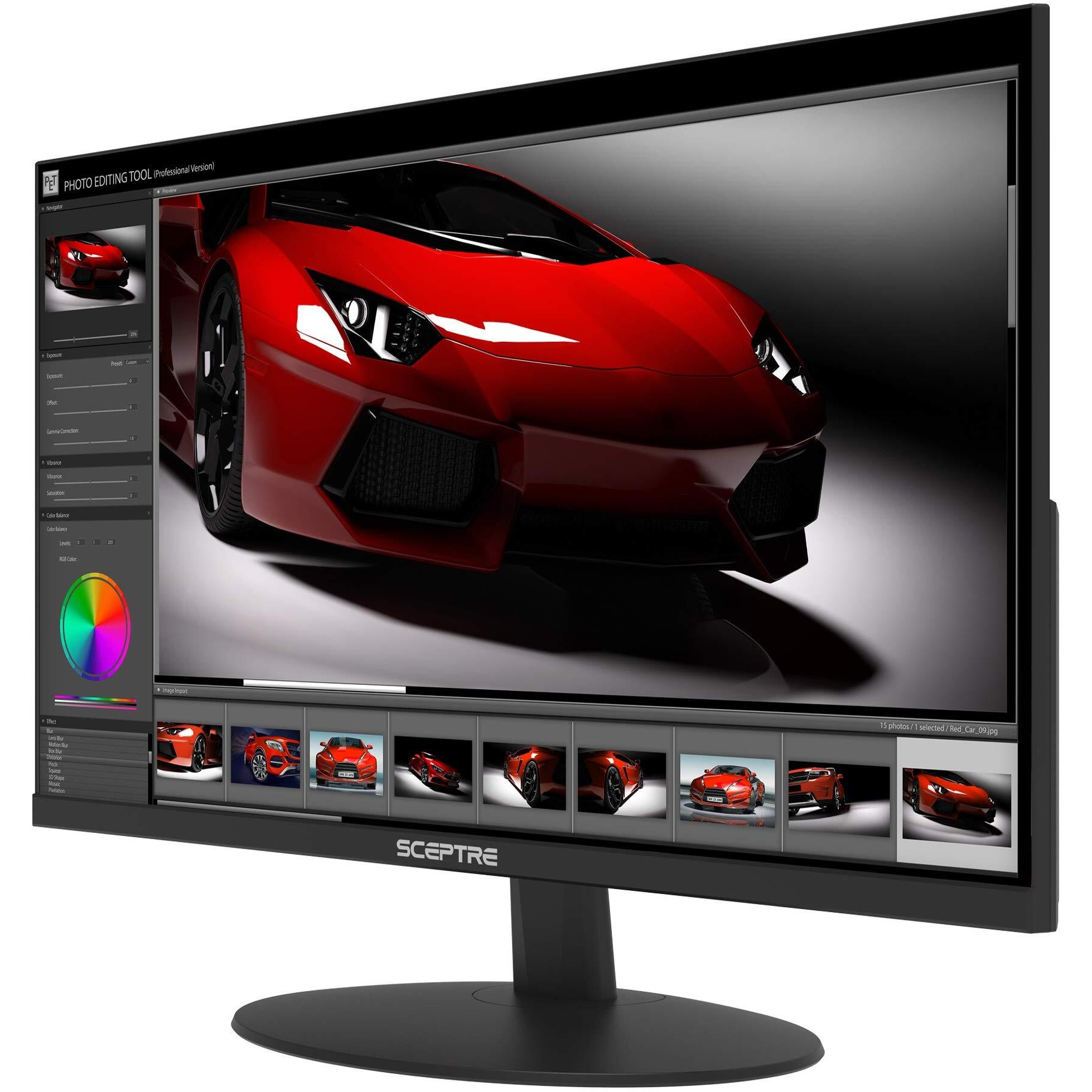 Sceptre 20 Inch 1600X900 75Hz Led Hd Monitor Hdmi Vga Build-In Speakers  Brushed Black 2019 (E205W-16009A)