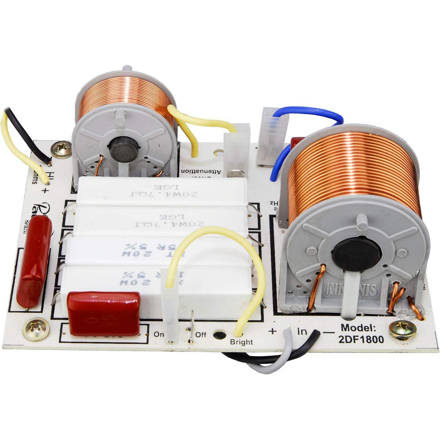 Prv Audio 2Df1800 Two-Way Crossover Board 1800Hz With Driver Attenuation 8 Ohms