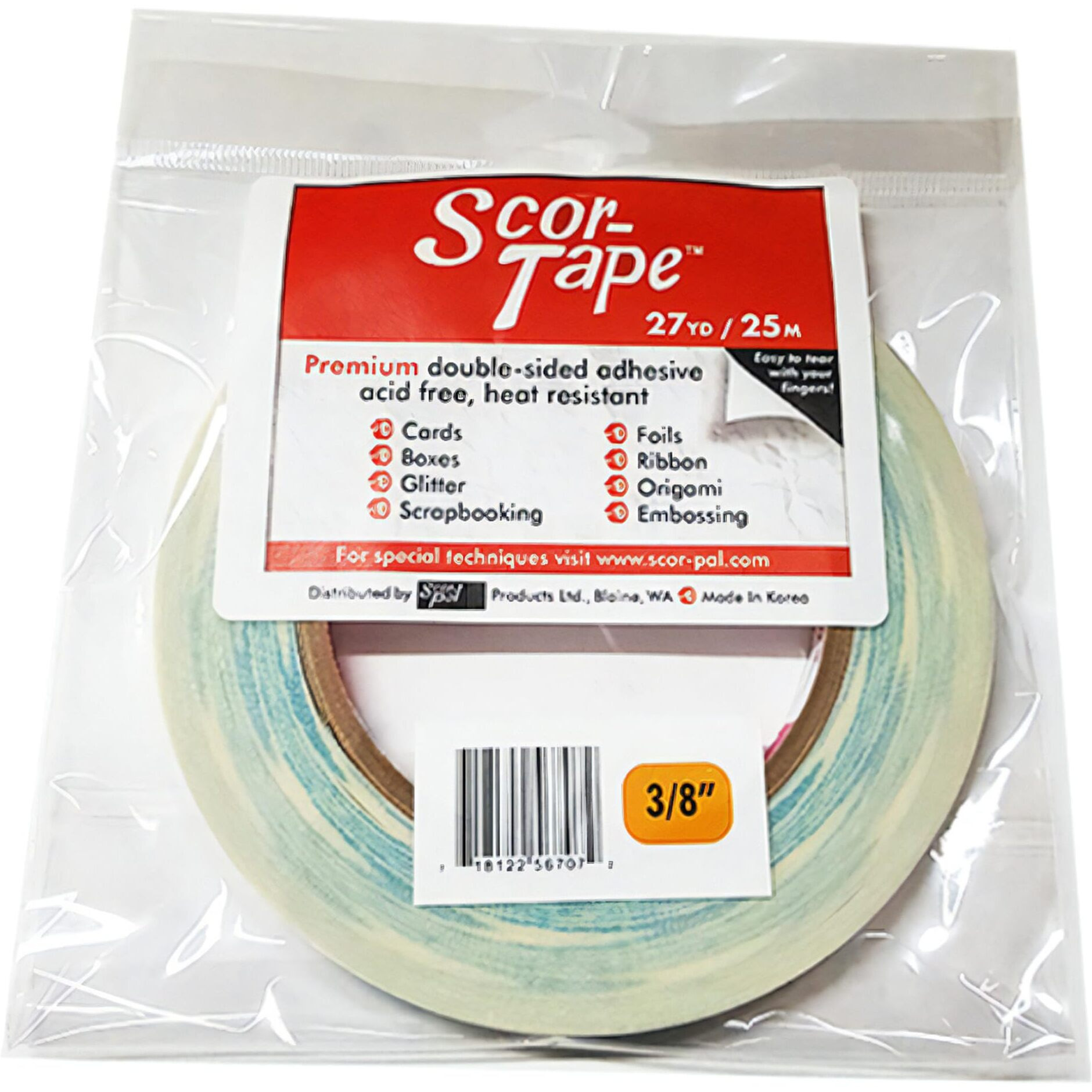 Scor-Pal Scor-Tape  375"" X27Yd