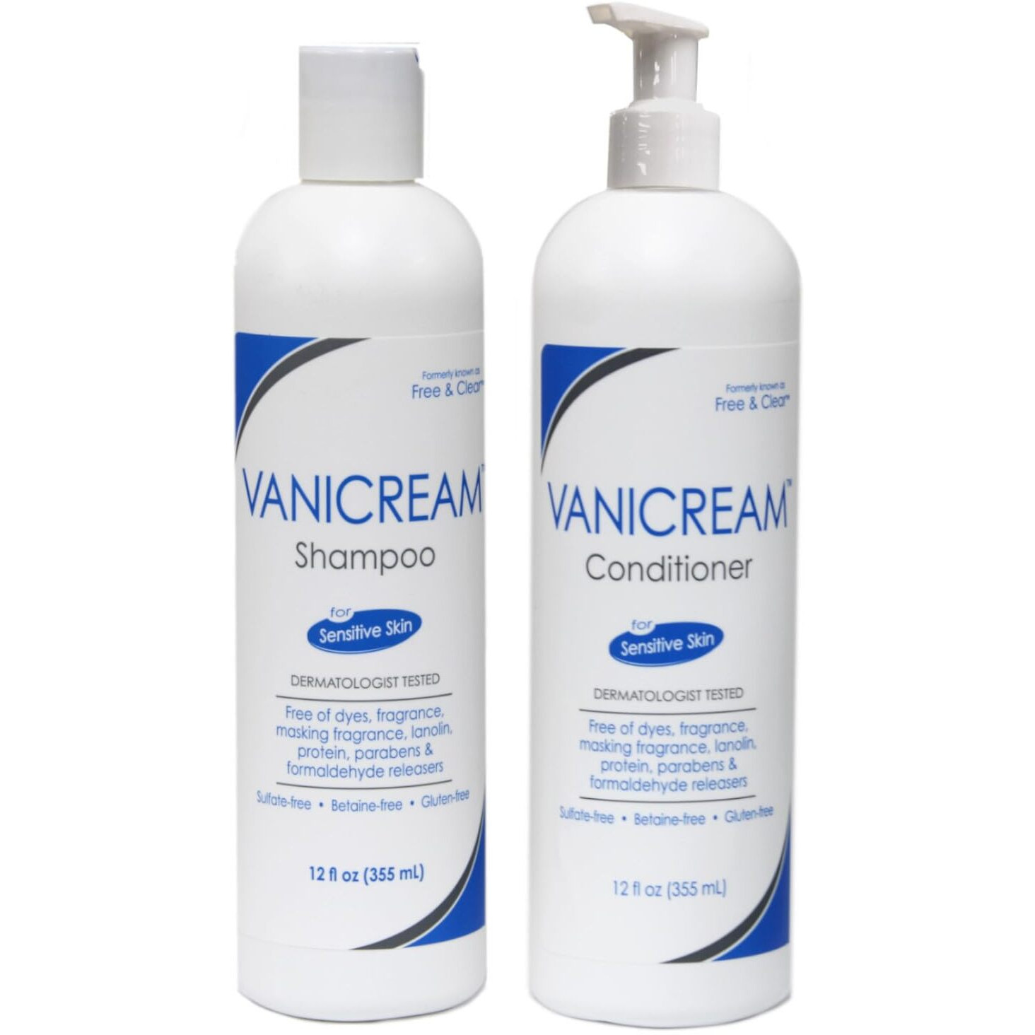 Vanicream Set  Includes Shampoo-12 Oz And Conditioner-12 Oz - One Each