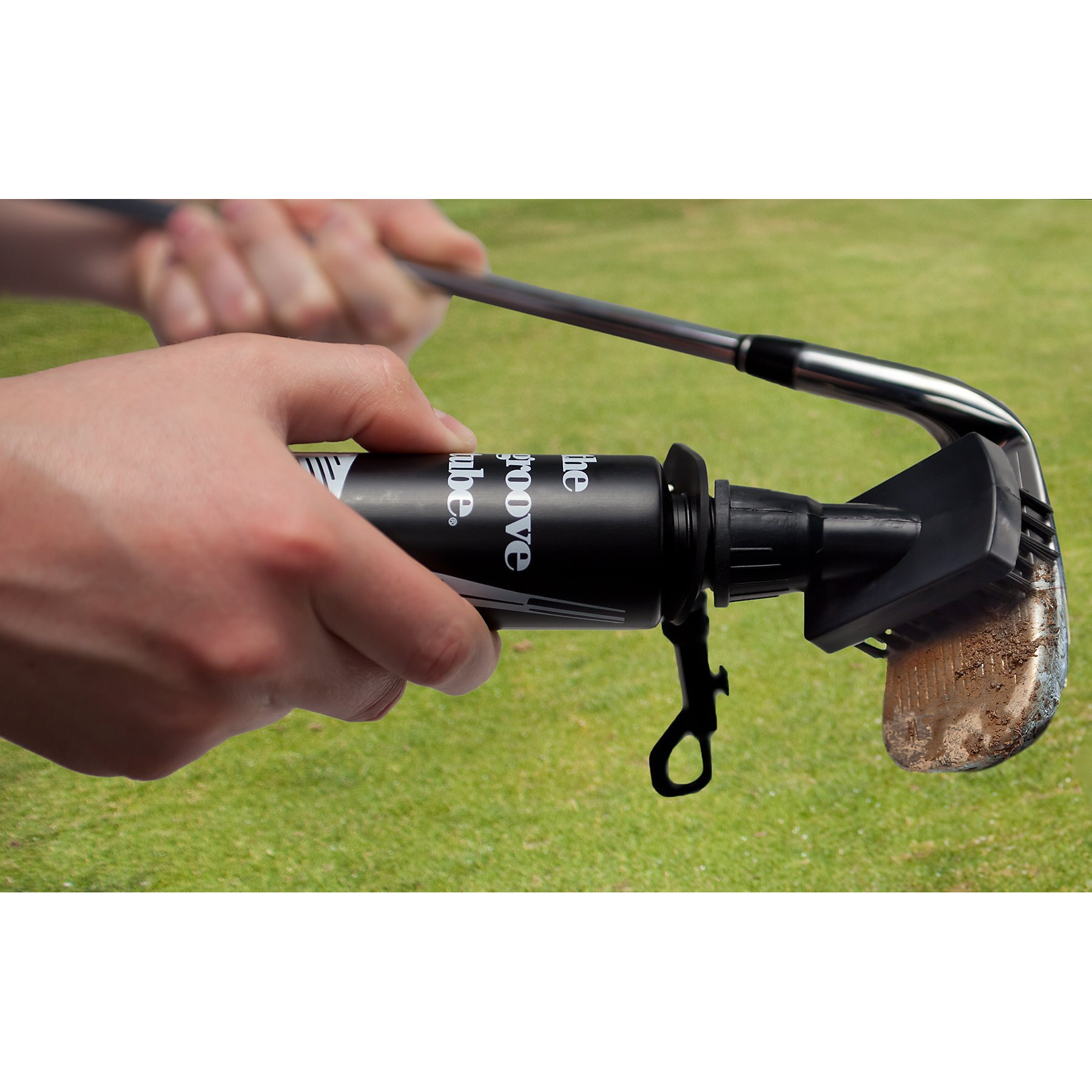 Proactive Sports Groove Tube Golf Club Cleaner Squeeze Bottle Brush   Black  7 1/2 Inches Tall
