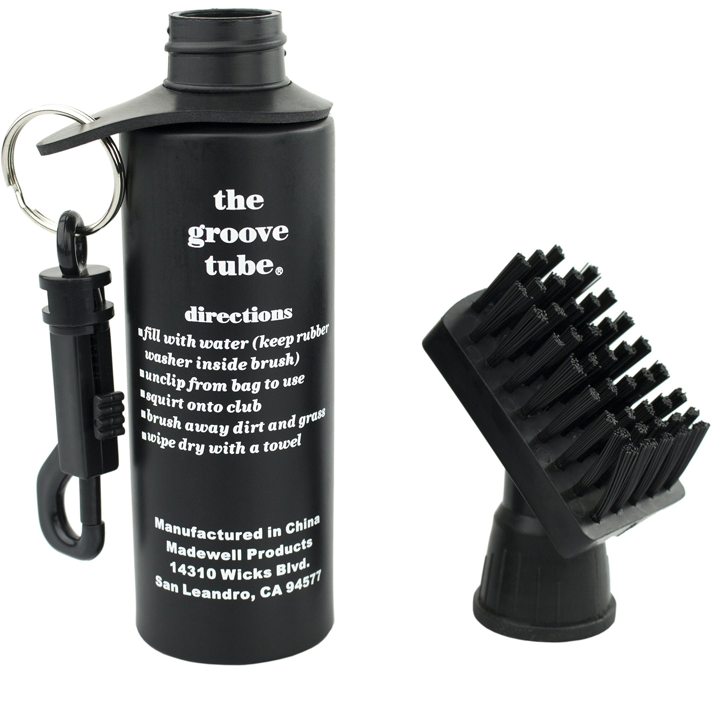 Proactive Sports Groove Tube Golf Club Cleaner Squeeze Bottle Brush   Black  7 1/2 Inches Tall