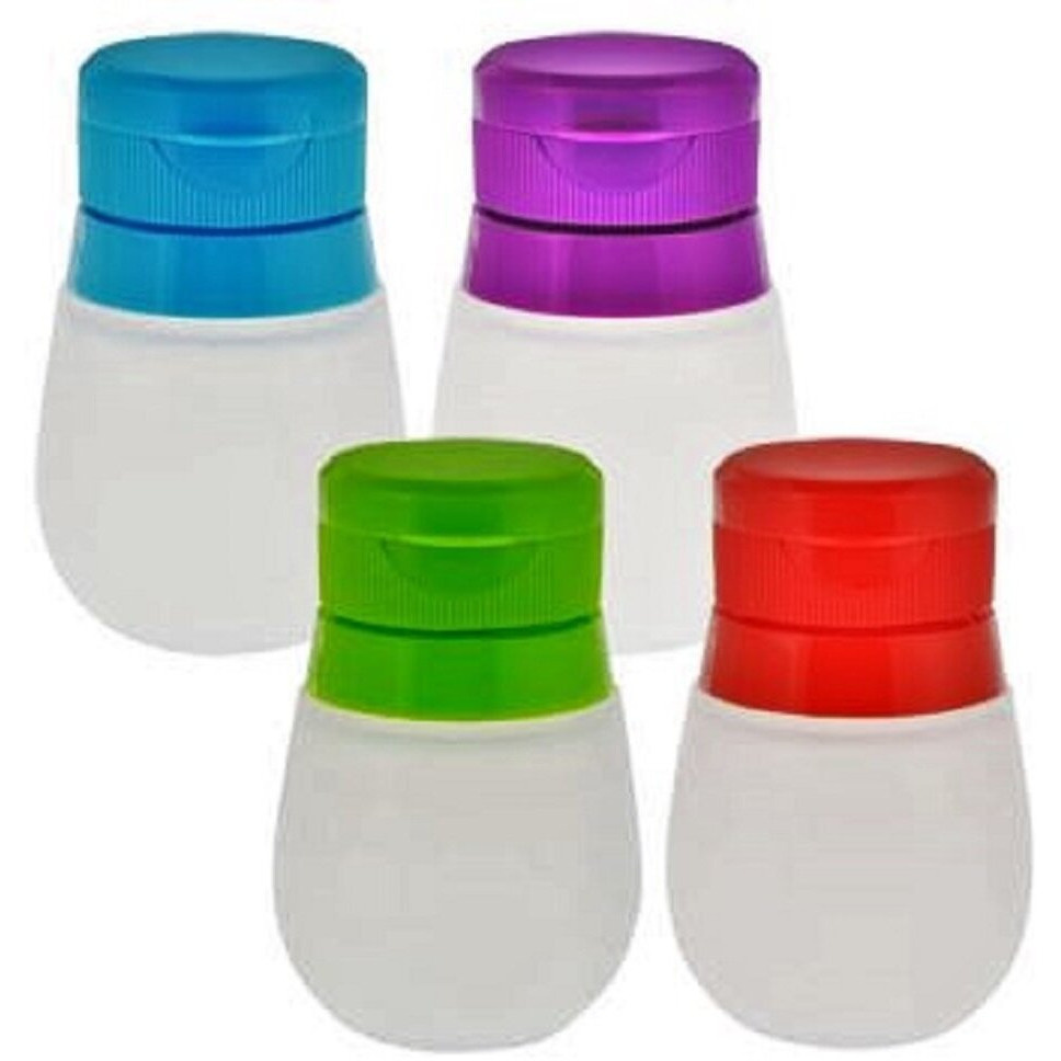 Guffman Small Travel Food Dressing Storage Silicone Bottle Containers  3 Set