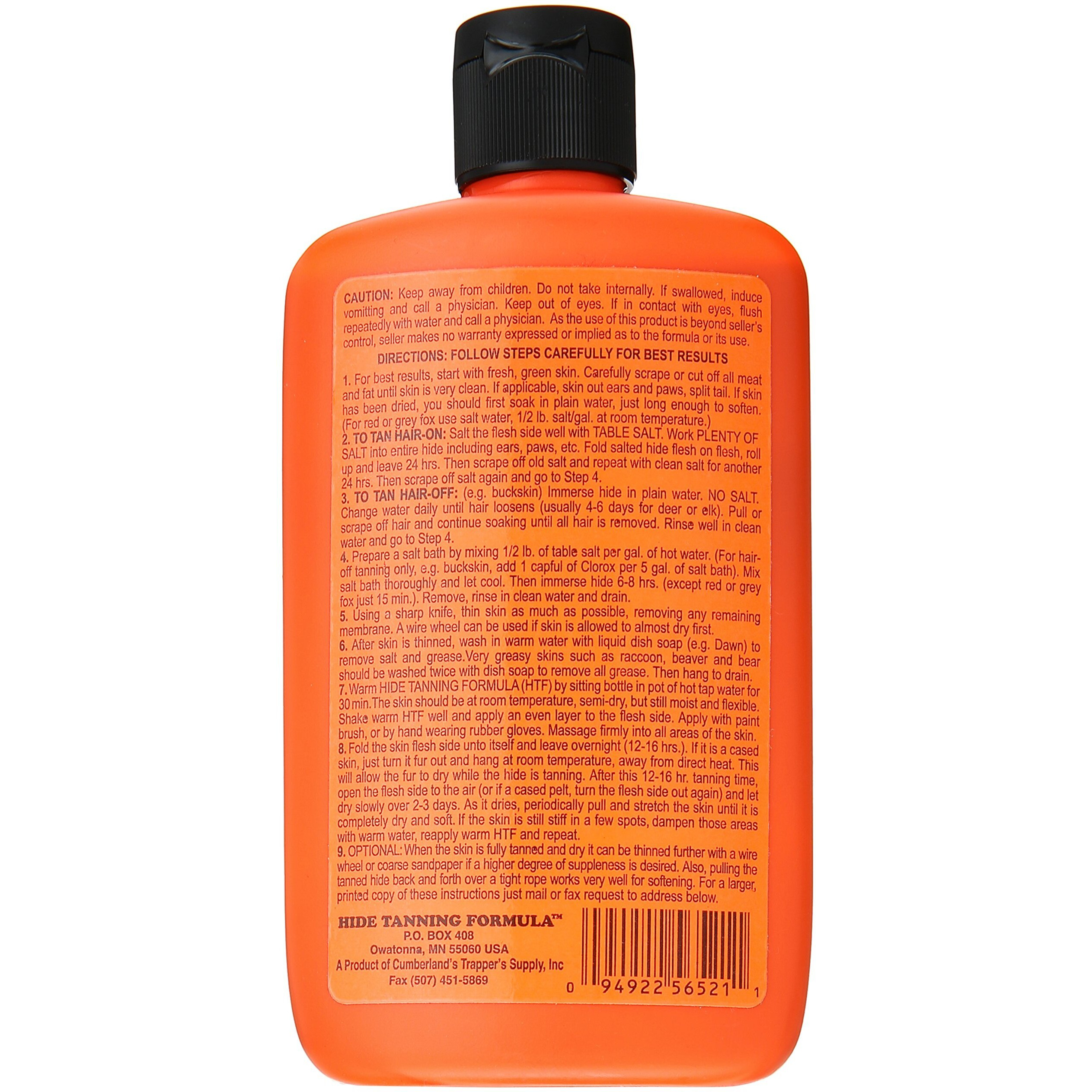 Hide And Deer Fur Tanning  8 Ounces
