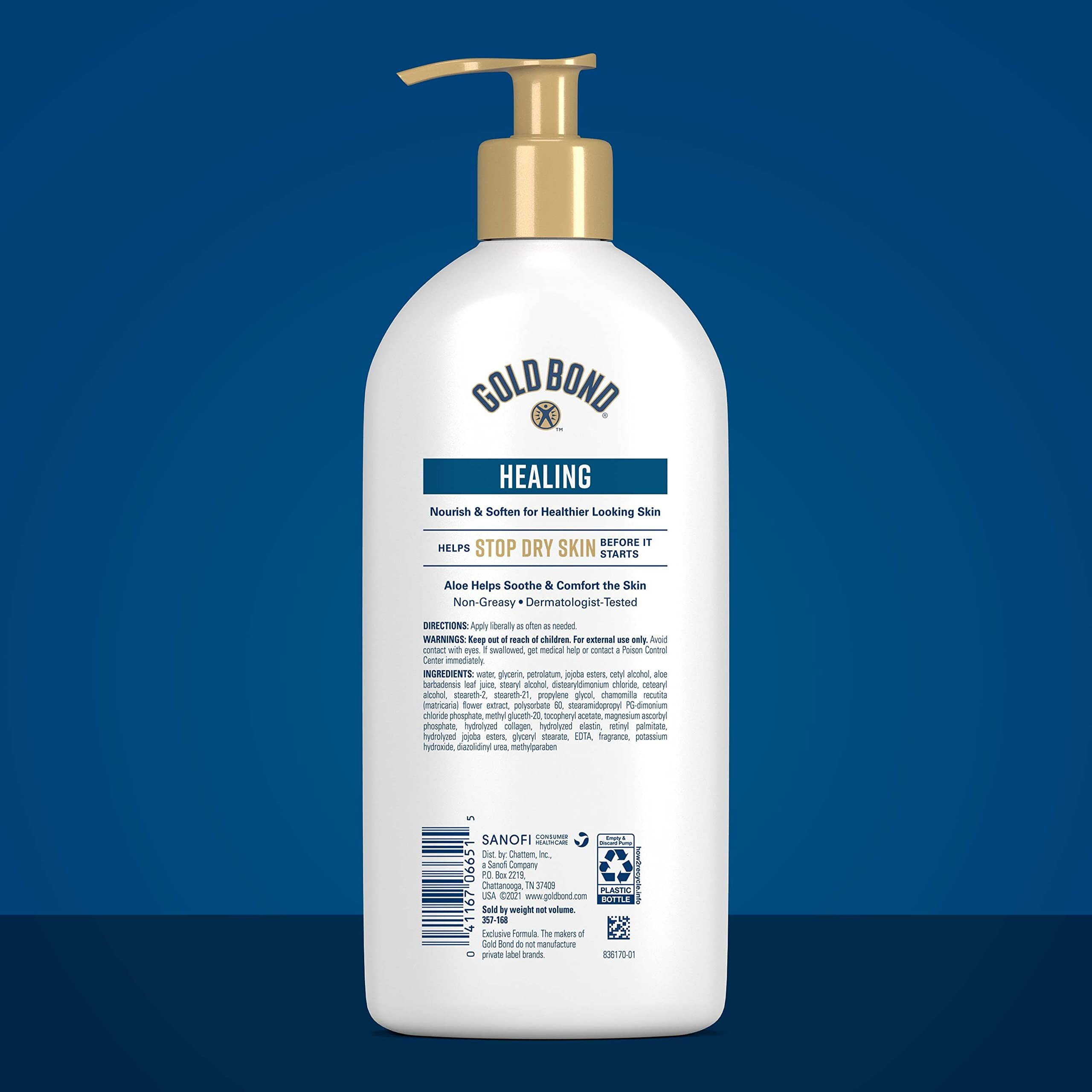 Gold Bond Ultimate Healing Skin Therapy Lotion With Aloe  14 Oz.  Non-Greasy & Hypoallergenic