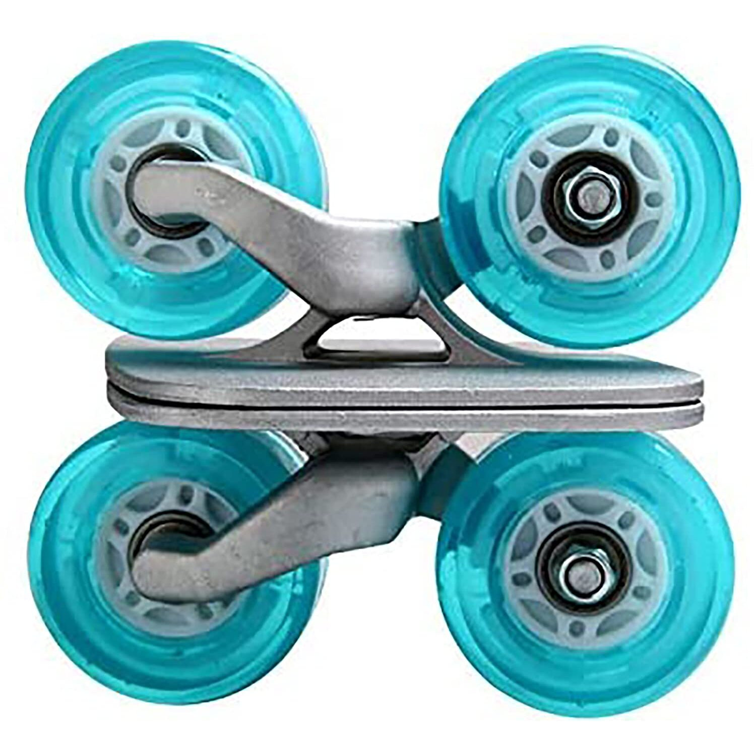Jincao Drift Plate Board Skate Split Portable Roller Road Aluminum Anti-Slip Plate With Blue Flash Light Pu Wheels And Abec-7 608 Bearings