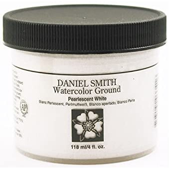 Daniel Smith Watercolor Ground 4Oz Jar  Pearlescent White  284055013  4 Fl Oz (Pack Of 1)
