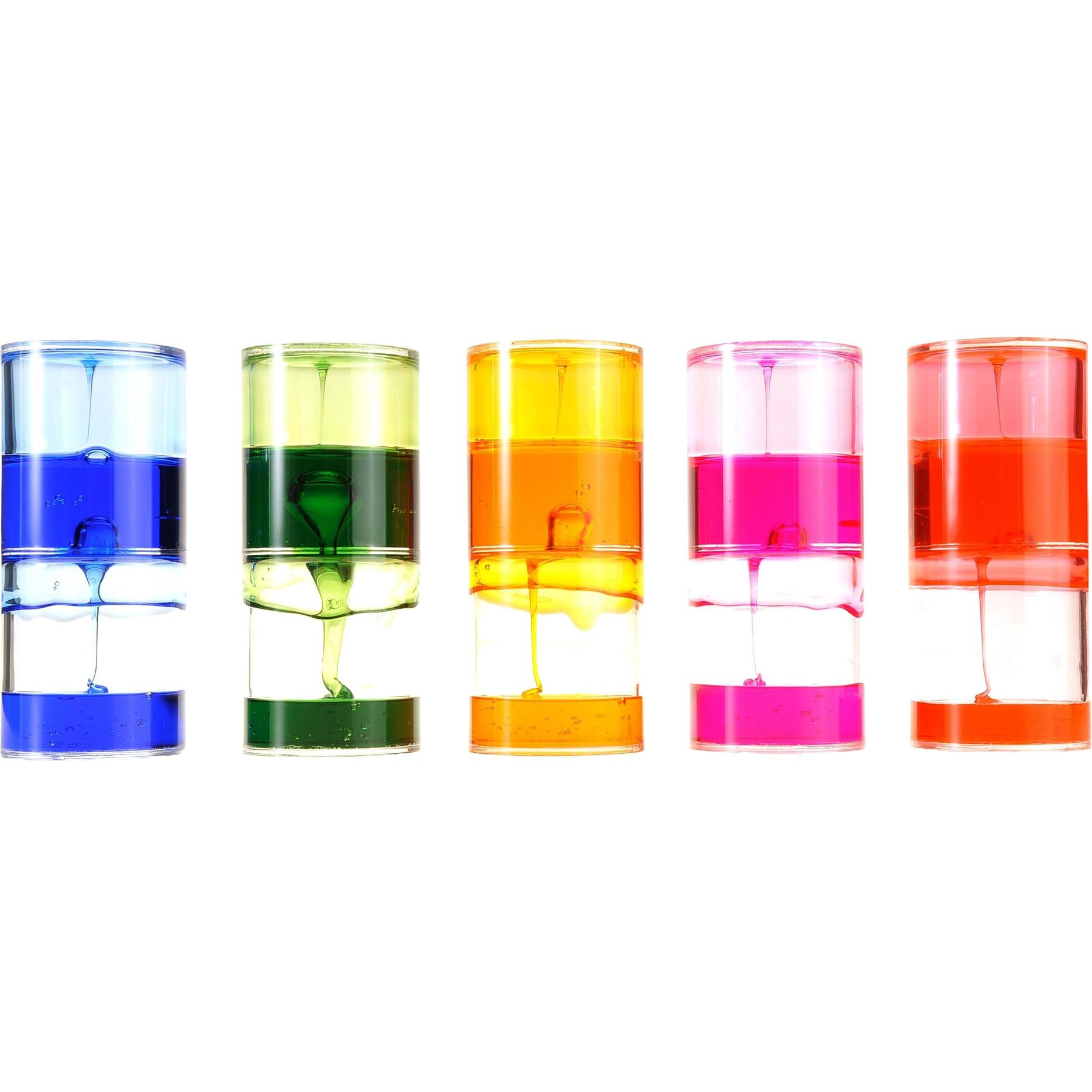 Powertrc Liquid Motion Spiral Timer Fidget Calming And Soothing Desktop Toy Sensory Visual Toy Beautiful Ooze Tube For Autism  Anxiety & Adhd