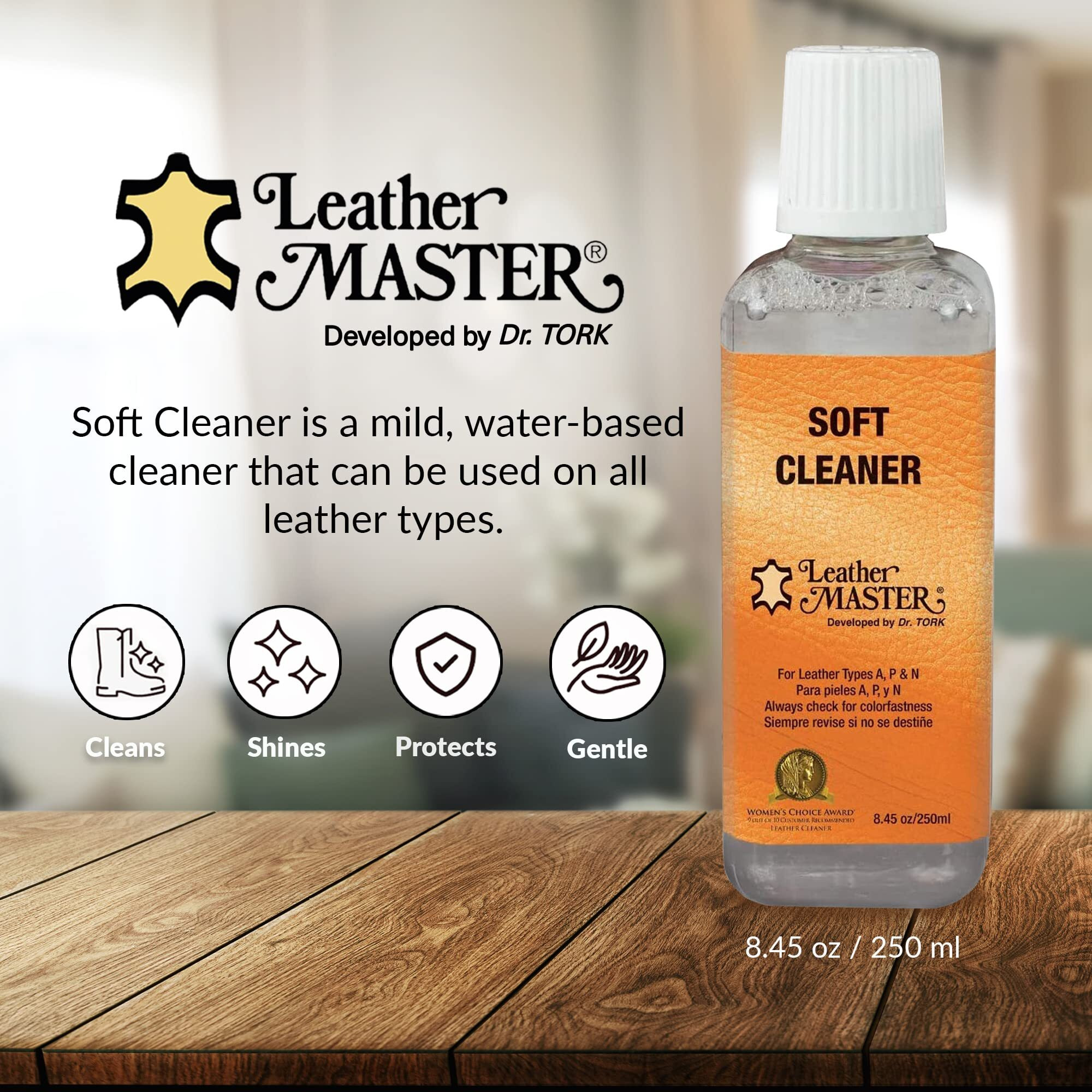 Leather Master Soft Leather Cleaner | Cleans & Removes Stains On Leather  Faux  & Vinyl | Leather Cleaner For Car Seats  Couches  Purses  Shoes & More