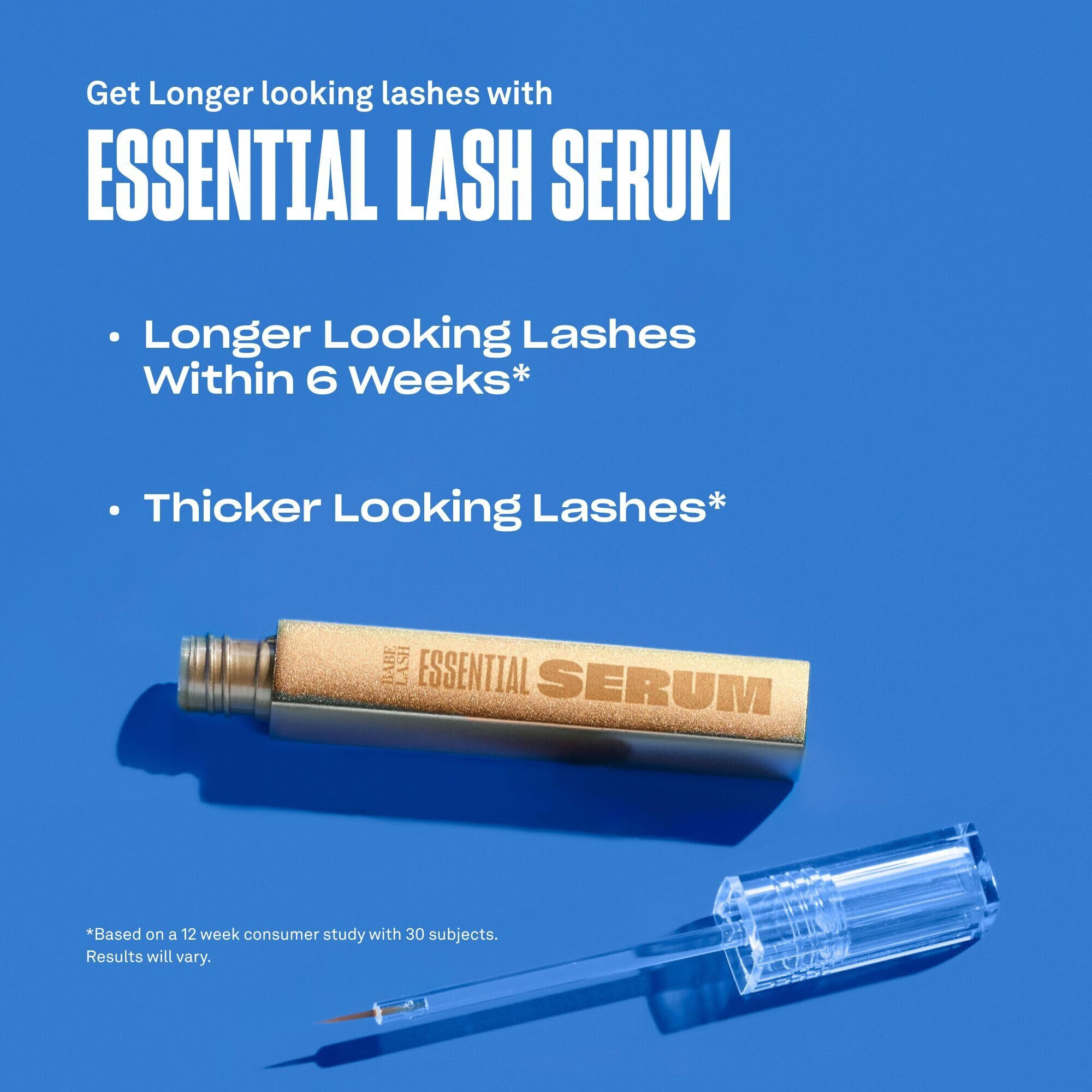 Babe Original Eyelash Serum For Natural  Fuller & Longer Looking Eyelashes - Lash Serum Hydrates Lashes For Lash  Brow & Lash Extensions - 4 Ml