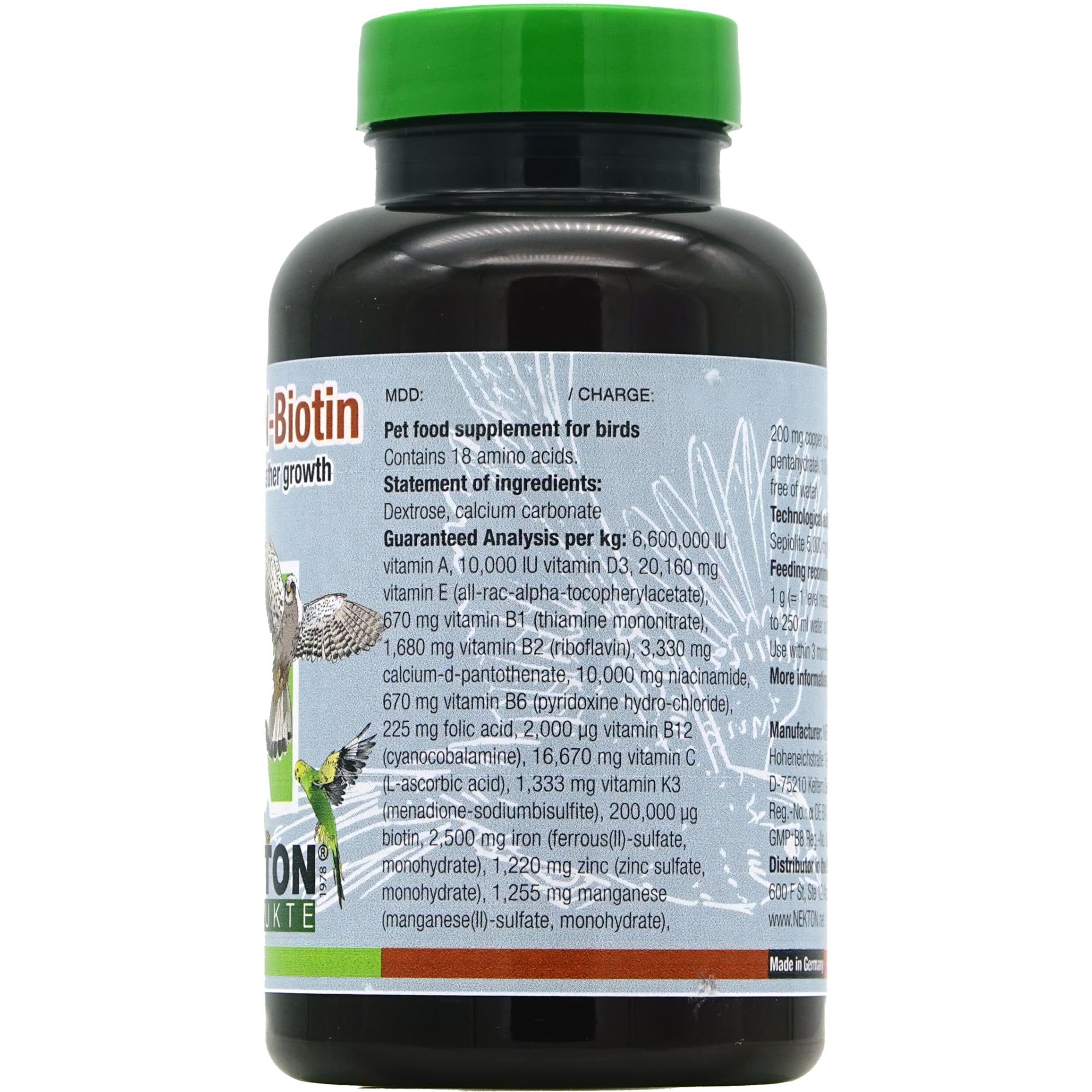 Nekton-Bio For Bird Feathering  150Gm