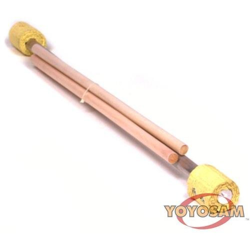 Zeekio Fire Devil Sticks - Kevlar Flower Stick With Silicone Hand Sticks