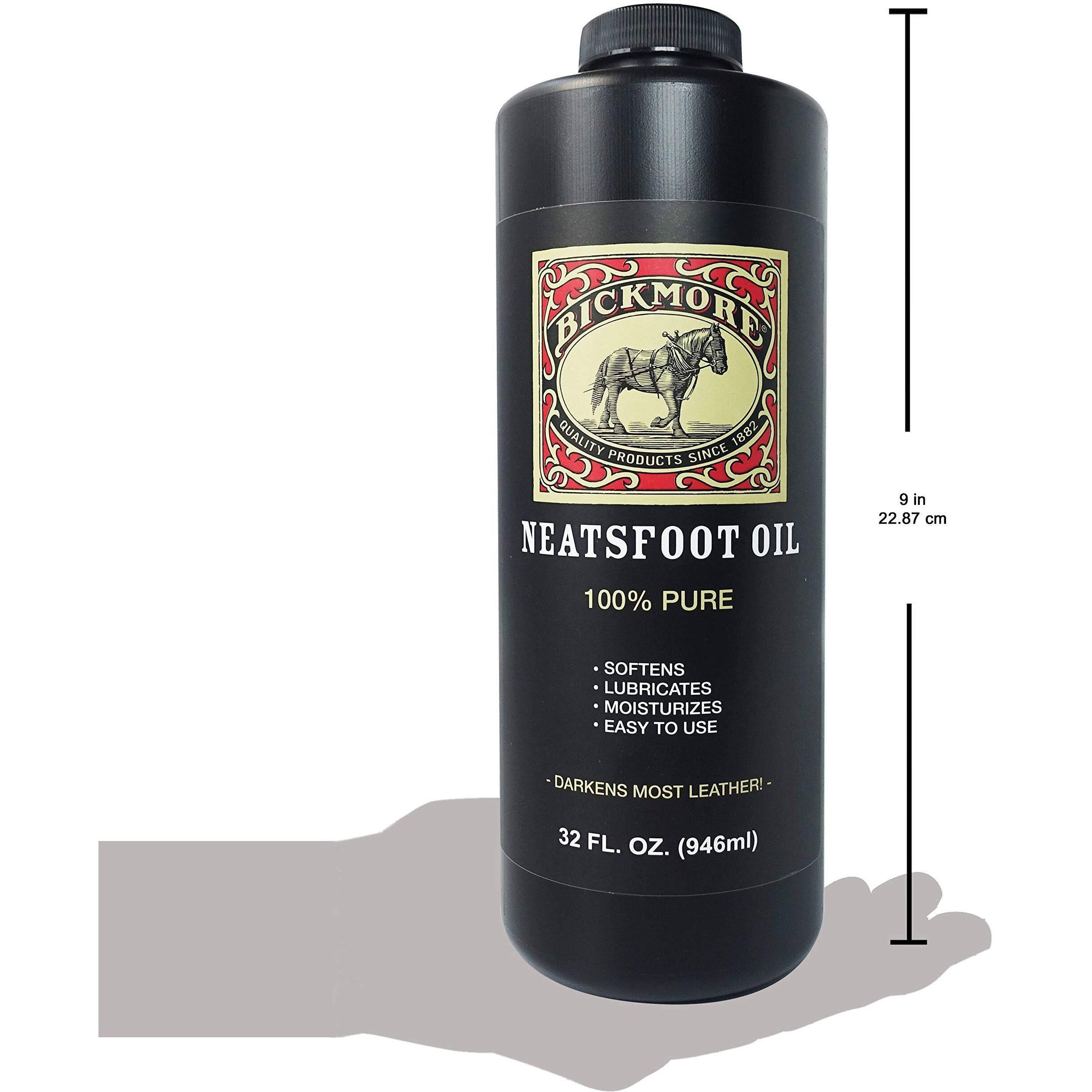 Bickmore 100% Pure Neatsfoot Oil 32 Oz - Leather Conditioner And Wood Finish